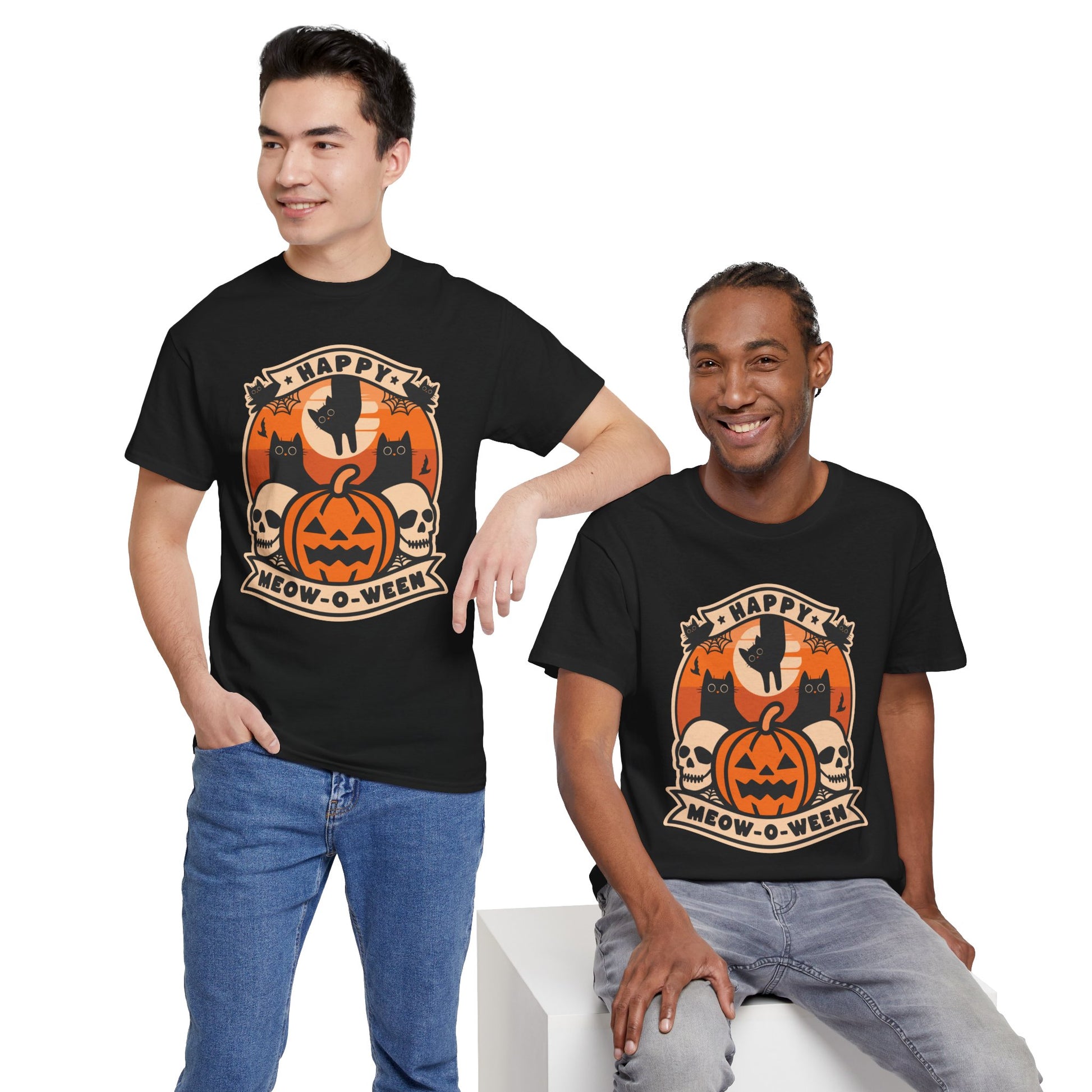Happy Meow-O-Week Unisex Cotton Cat Tee
