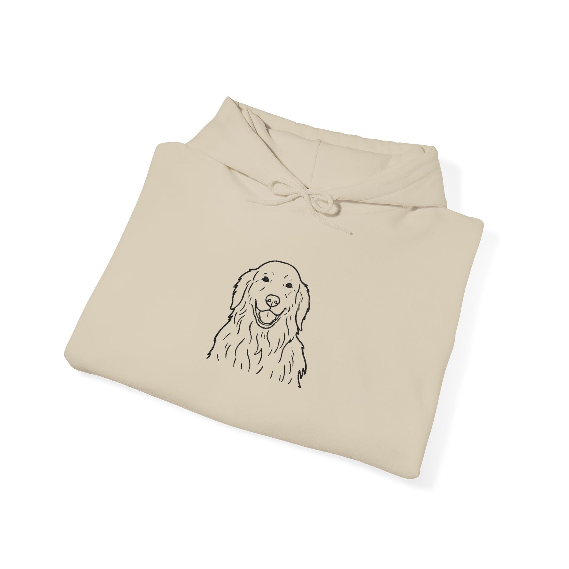 Goldendoodle Line Art Hoodie — Minimal Dog Portrait Sweatshirt