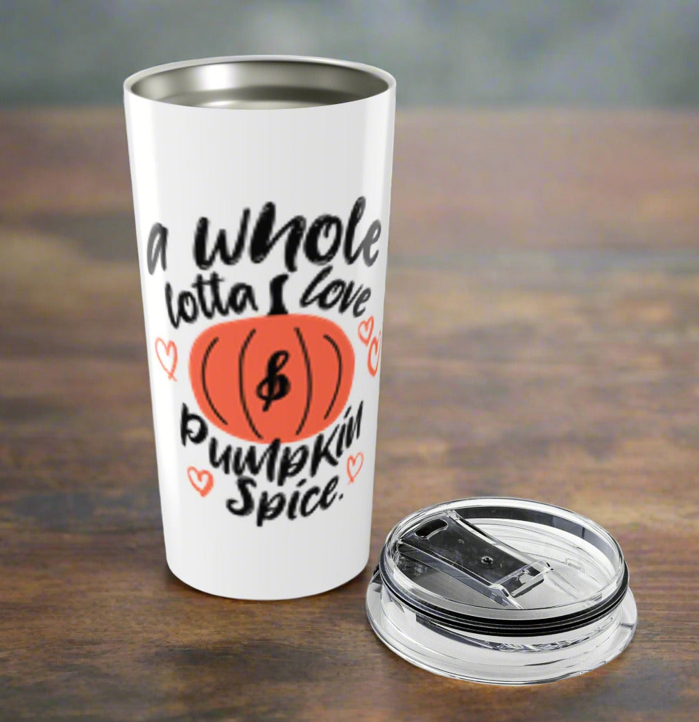 Pumpkin Spice & Everything Nice Tumbler, Fall Drinkware, 20oz Travel Mug