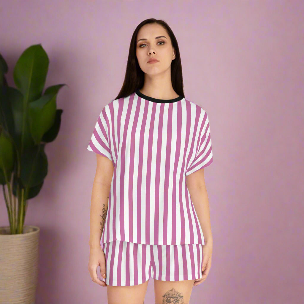 Cozy Striped Women's Pajama Set