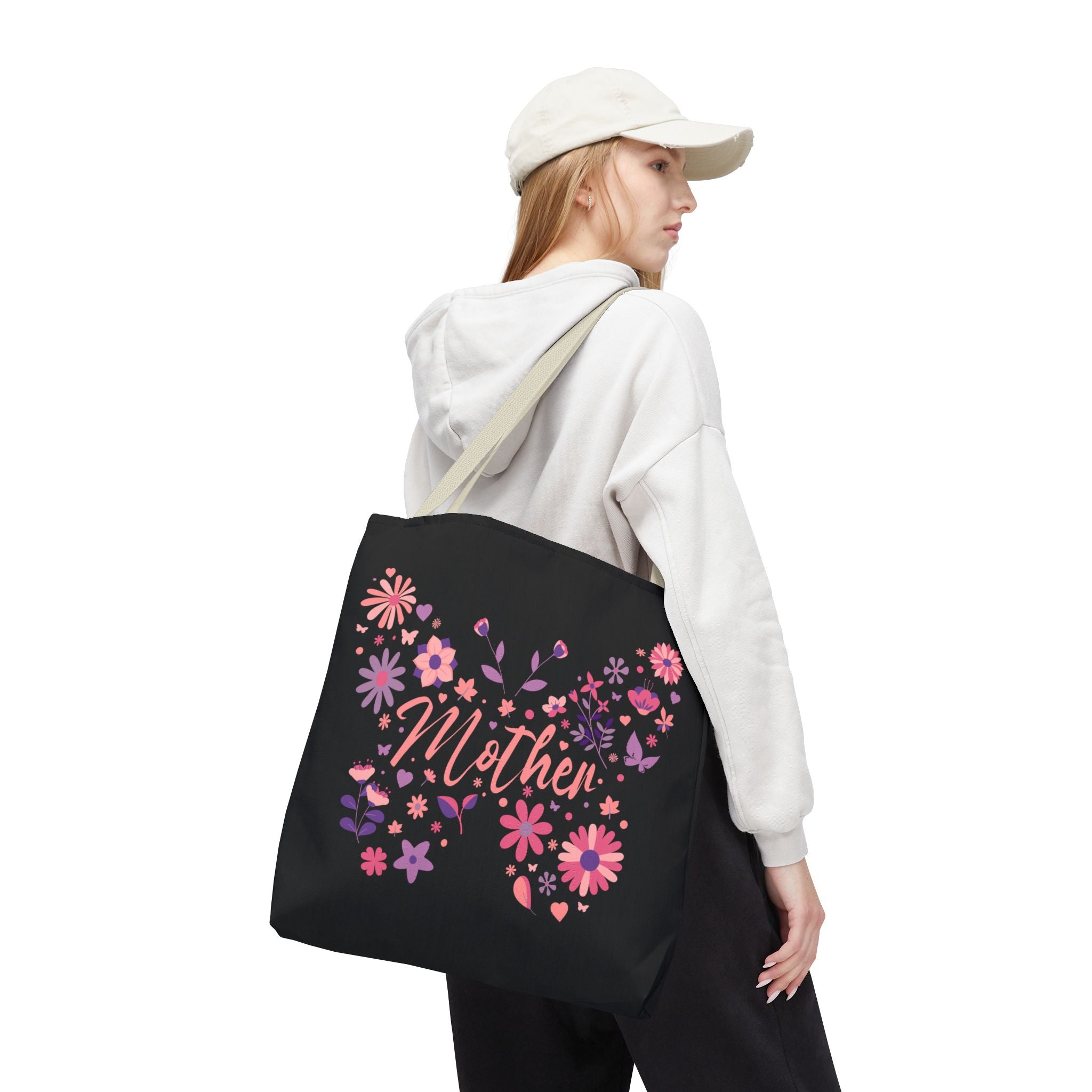 Floral Butterfly Tote Bag for Mothers - Perfect Gift for Mother's Day