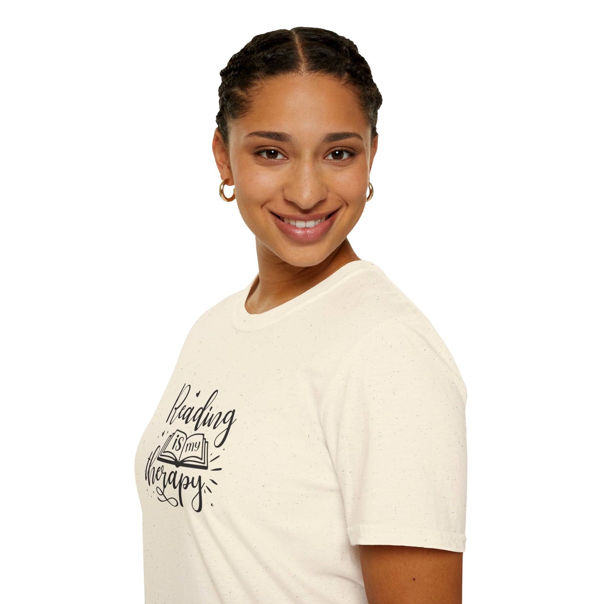 Reading is My Therapy Unisex Softstyle T-Shirt