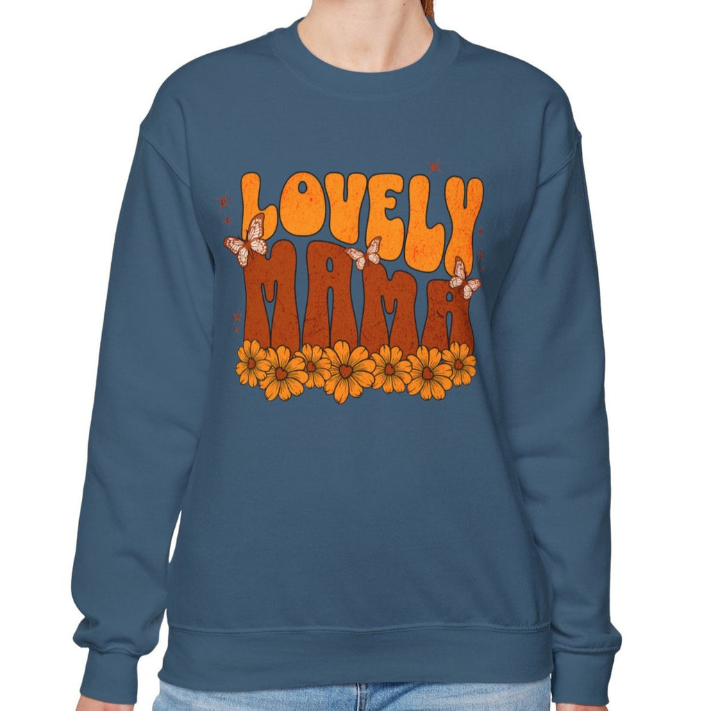 Lovely Mama Floral Crewneck Sweatshirt - Unisex Heavy Blend