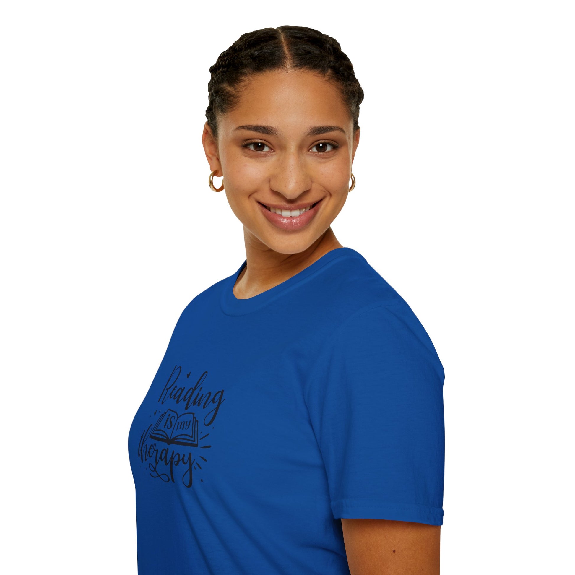 Reading is My Therapy Unisex Softstyle T-Shirt