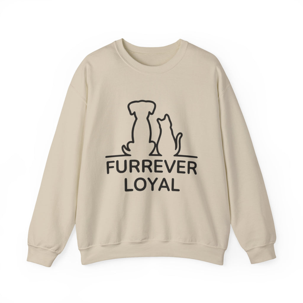 “Furrever Loyal” Cute Graphic Sweatshirt – For Dog & Cat Lovers