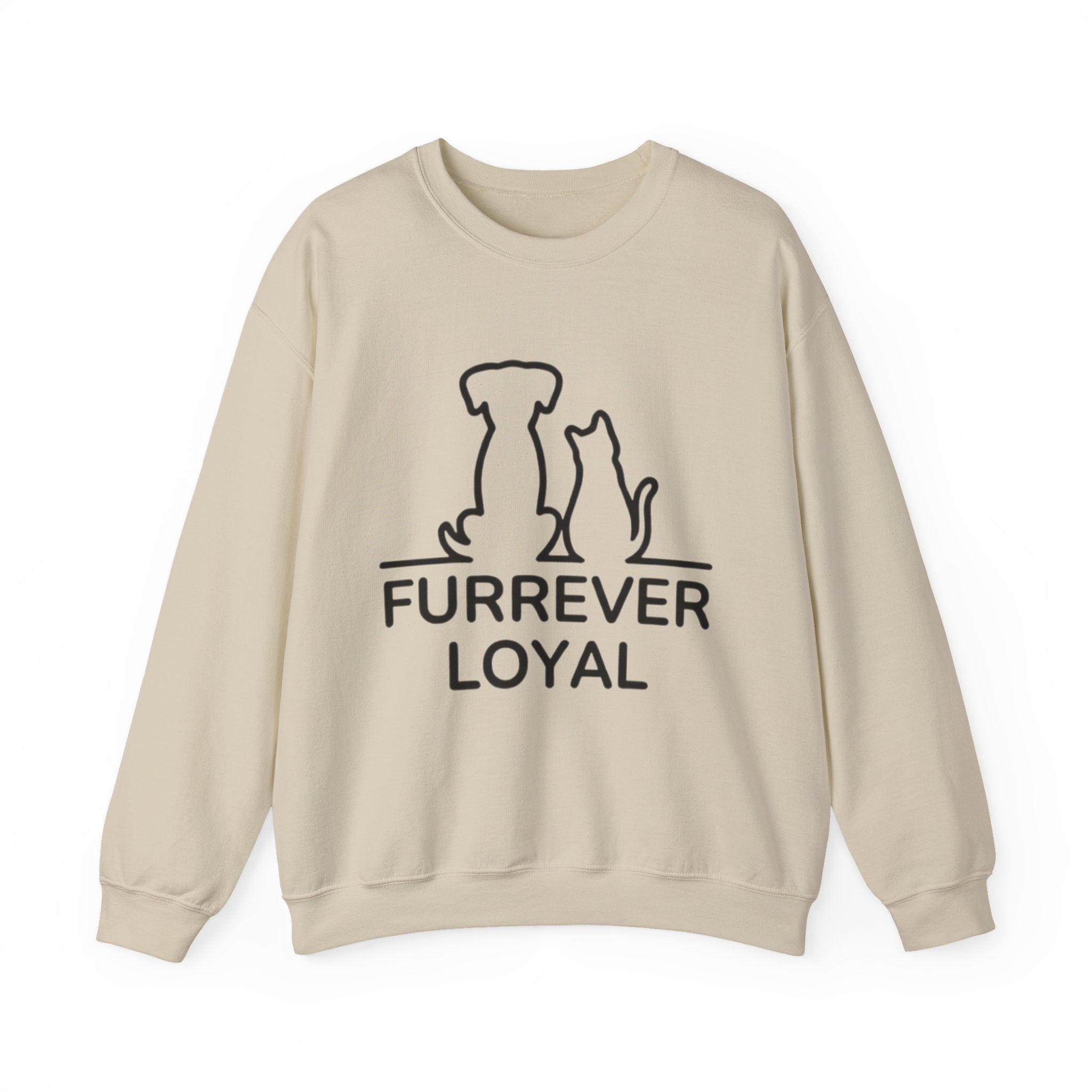 “Furrever Loyal” Cute Graphic Sweatshirt – For Dog & Cat Lovers