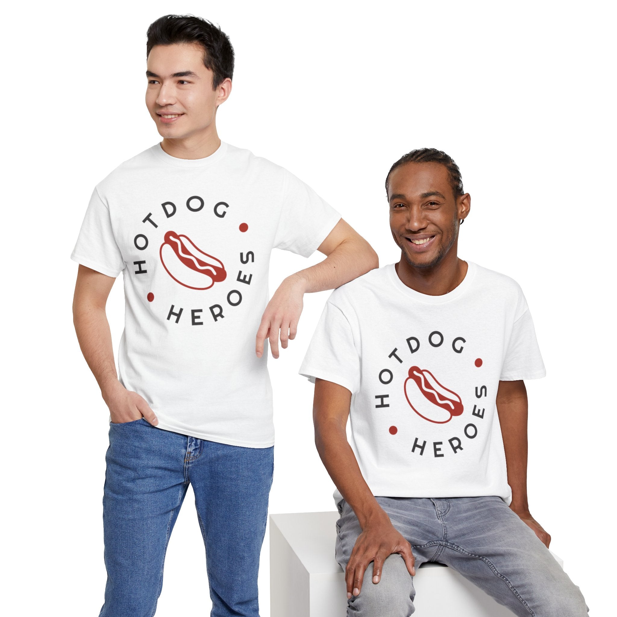 Hotdog Heroes Cook-Off Unisex Heavy Cotton Tee