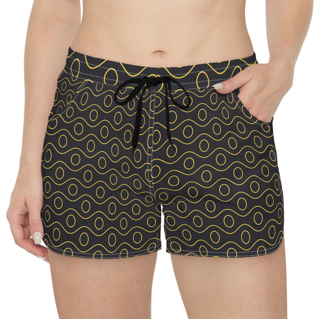 Golden Wave Women’s Stylish Swim & Surf Beach Shorts