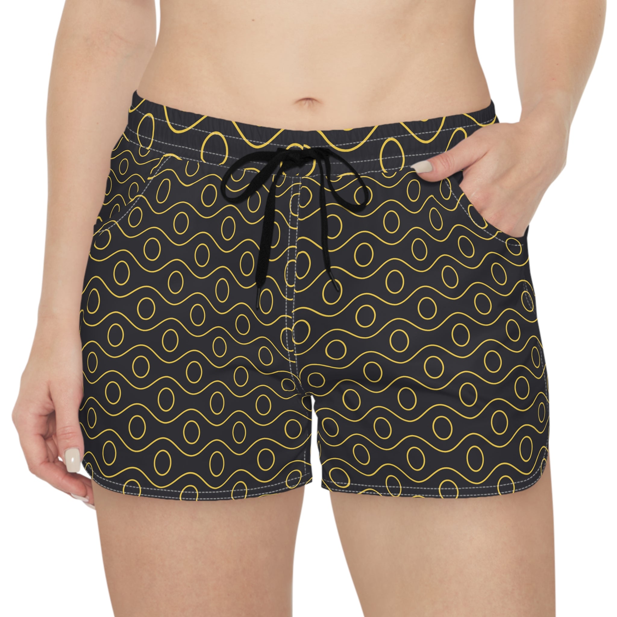 Golden Wave Women’s Stylish Swim & Surf Beach Shorts