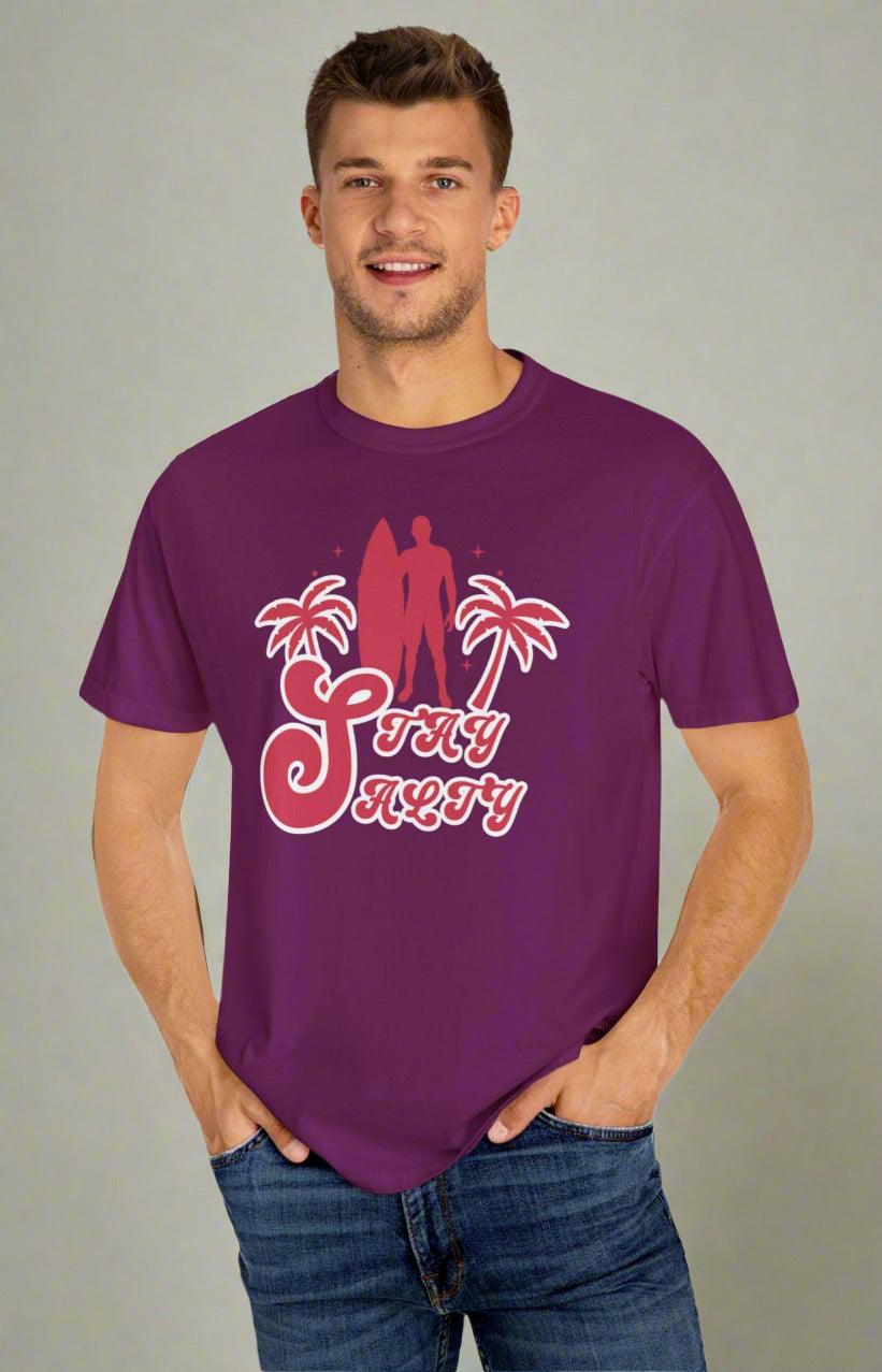 Stay Salty Surf Unisex Garment-Dyed Tee