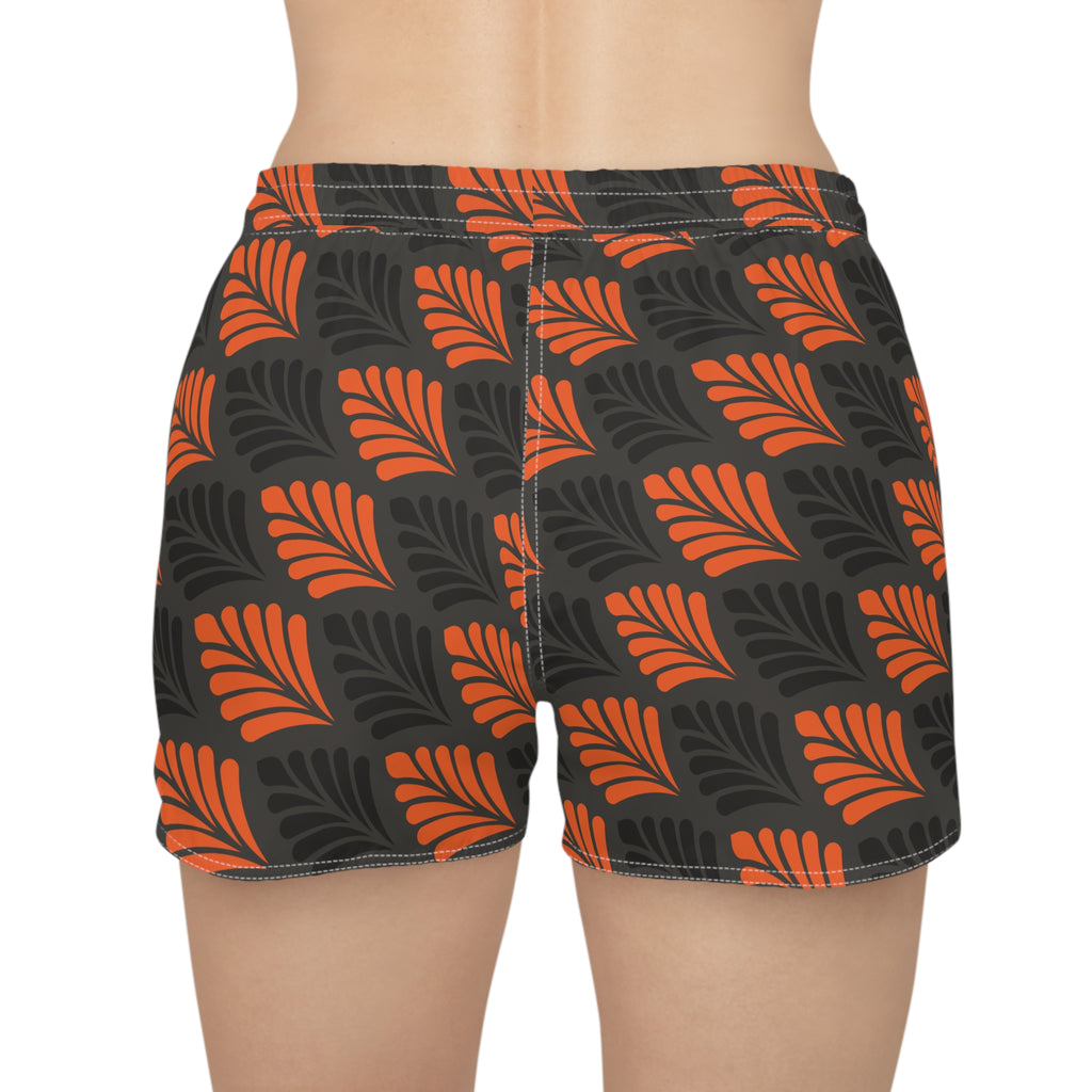 Tropic Flame Women’s Beach Shorts-Bold Swim & Surf Shorts