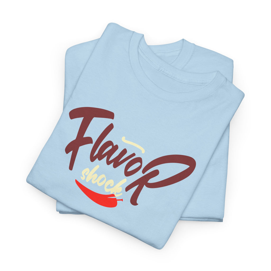 Flavor Shock Champion Unisex Heavy Cotton Tee – Chili Cook-Off Apparel for the Bold & Spicy!
