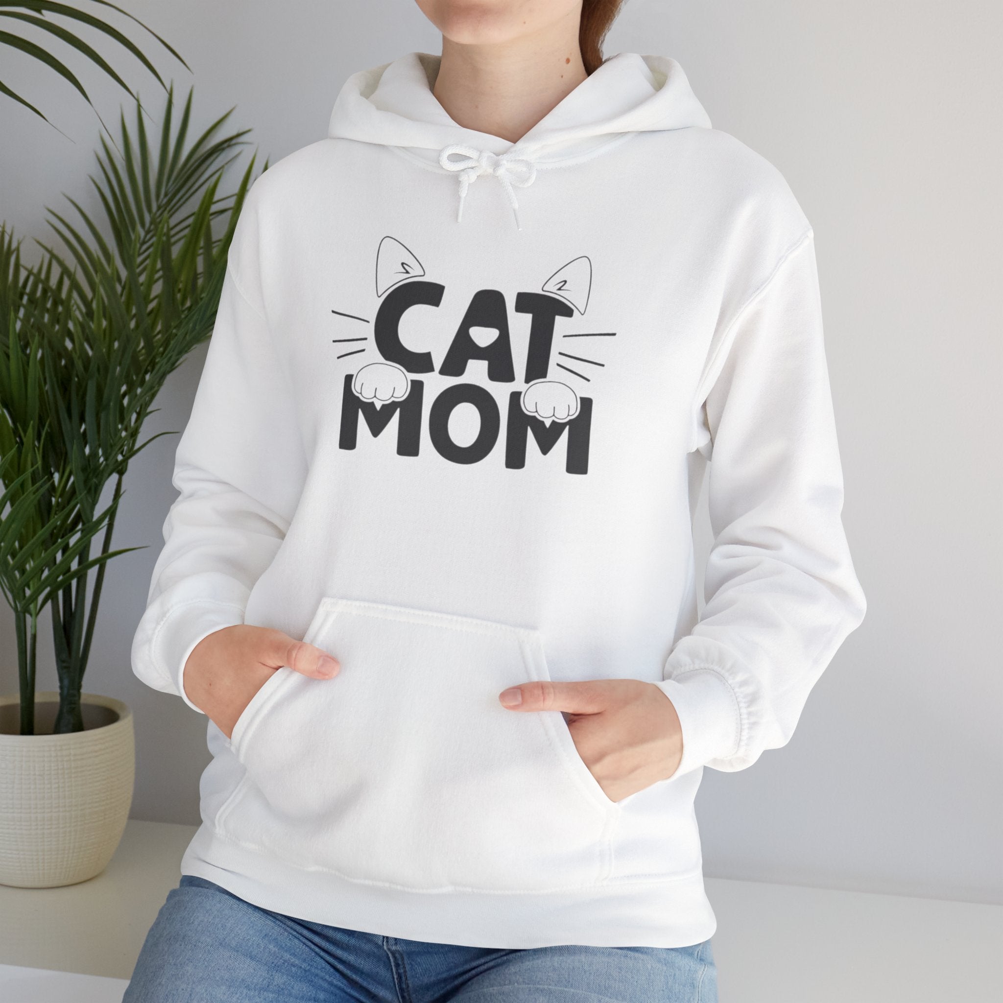 🐾 CAT MOM Comfort Hoodie – For Fierce Feline Fans!