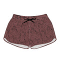 Abstract Muse Women’s Board Shorts-Artistic Face Print Swim & Surf Shorts