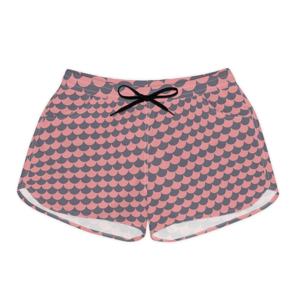 Blush Scale Women’s Beach Shorts-Chic Swim & Surf Shorts