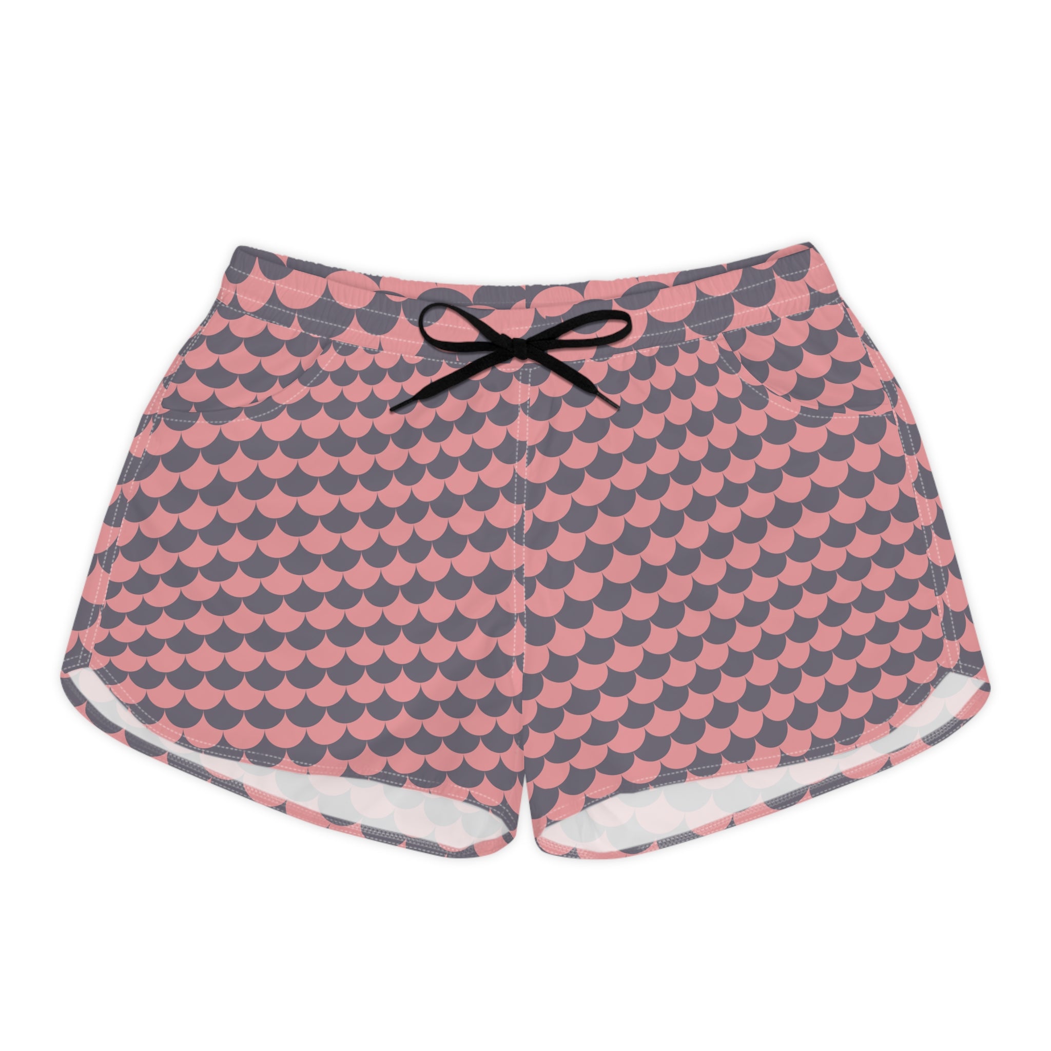 Blush Scale Women’s Beach Shorts-Chic Swim & Surf Shorts