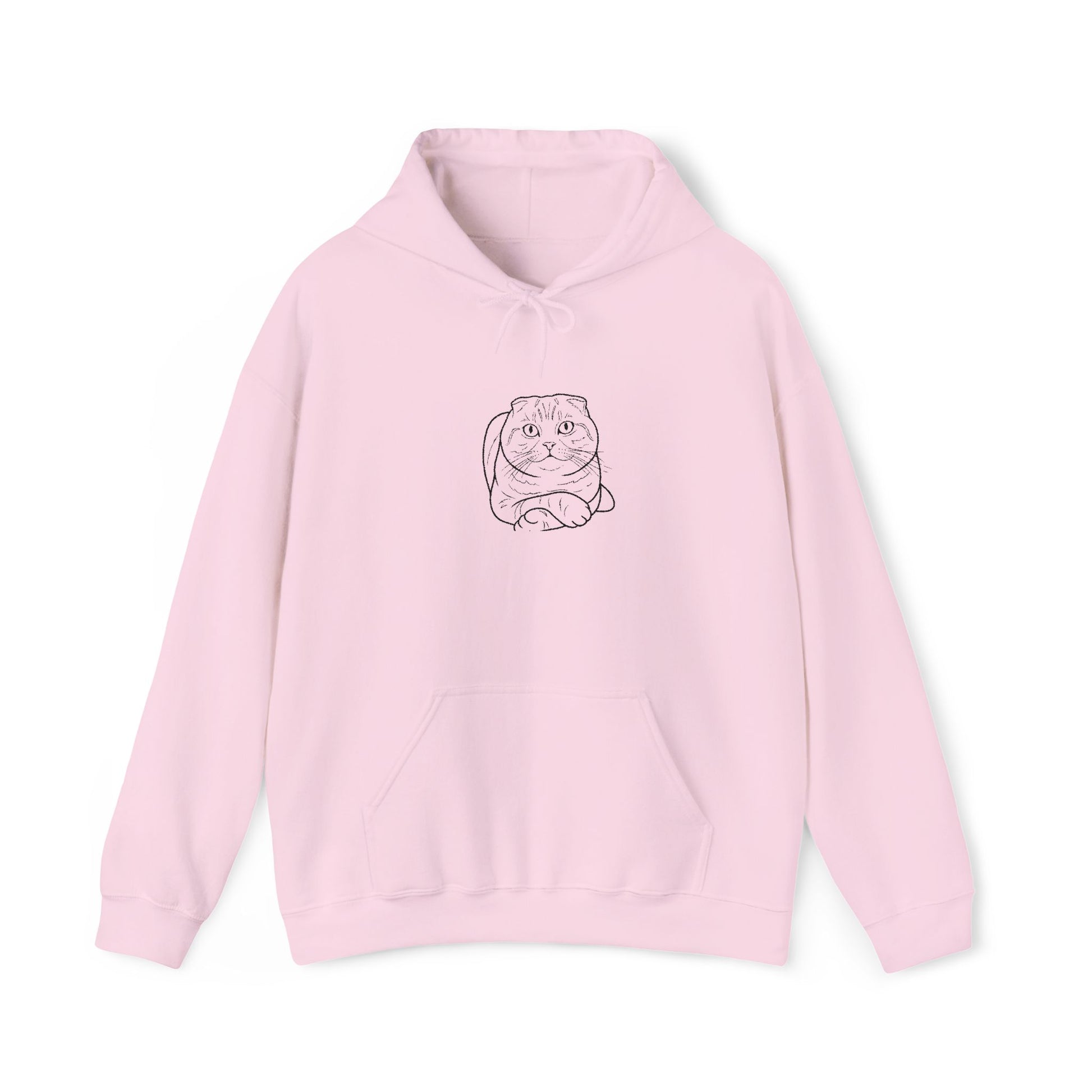 Purrfectly Chill: Custom Embroidered Catnap Hoodie