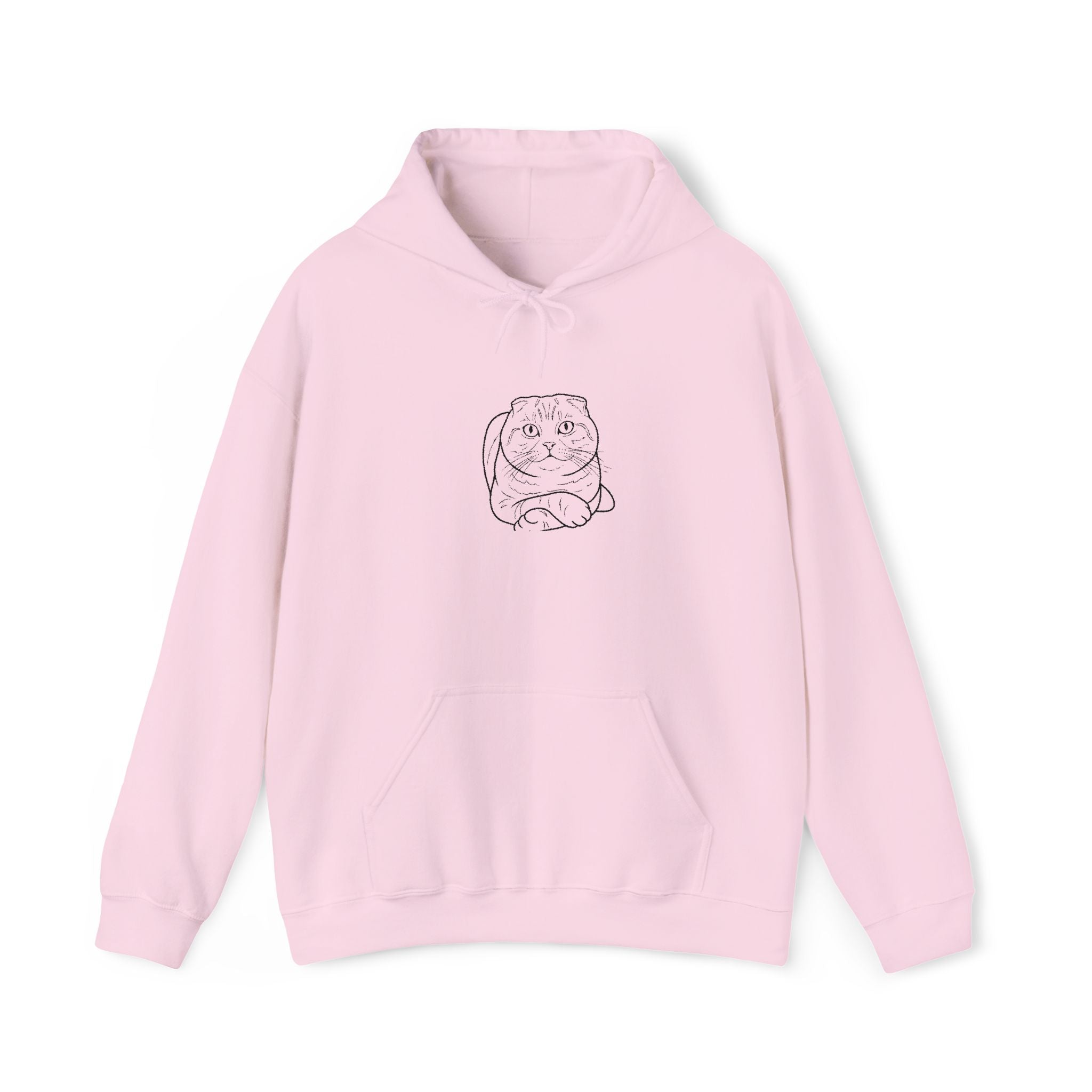 Purrfectly Chill: Custom Embroidered Catnap Hoodie