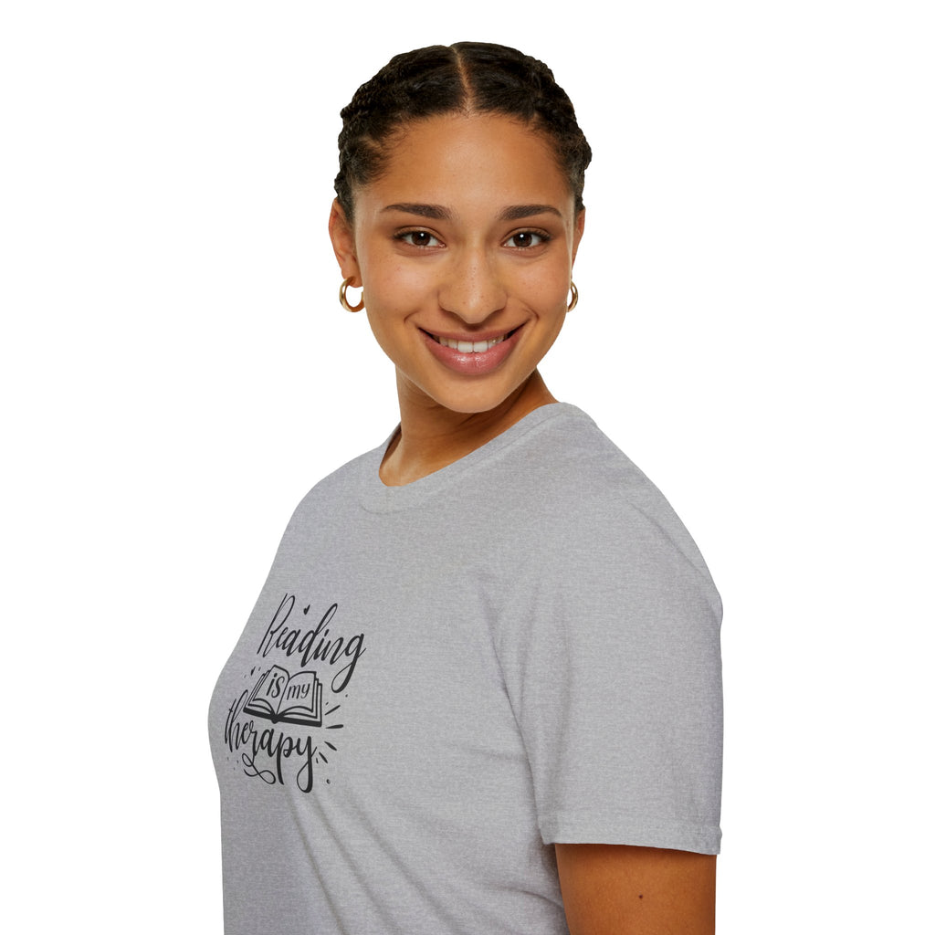 Reading is My Therapy Unisex Softstyle T-Shirt