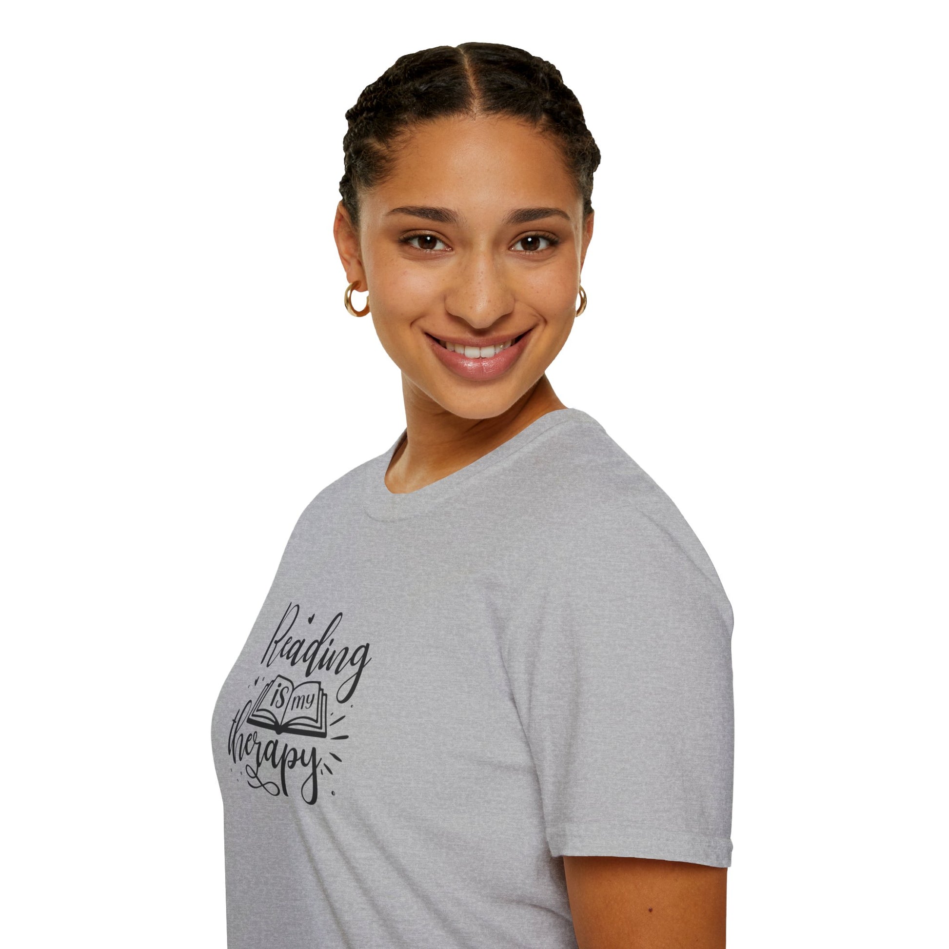 Reading is My Therapy Unisex Softstyle T-Shirt