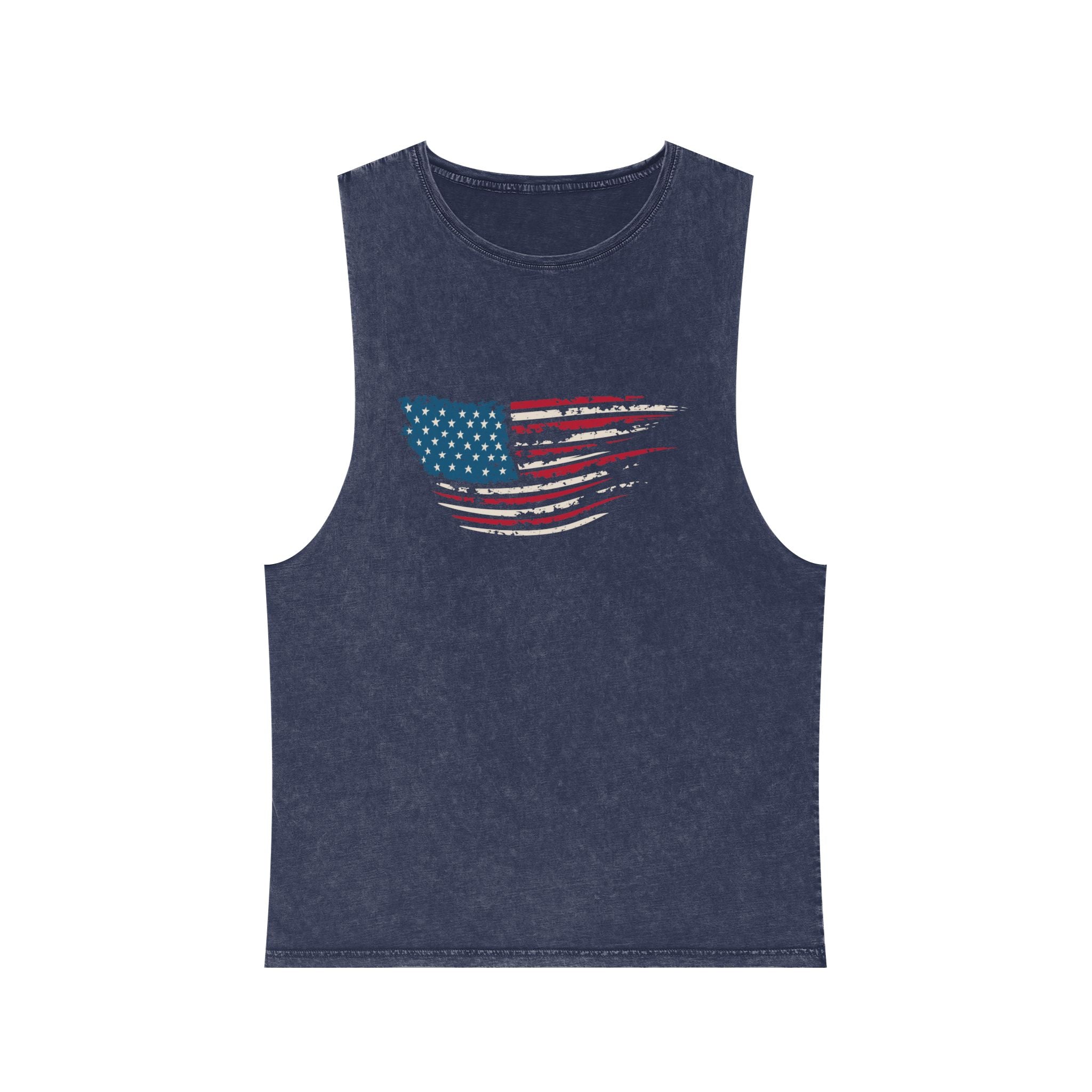 “Stars, Stripes & Sleeveless Vibes” – USA Flag Tank Top for 4th of July Fireworks & Freedom
