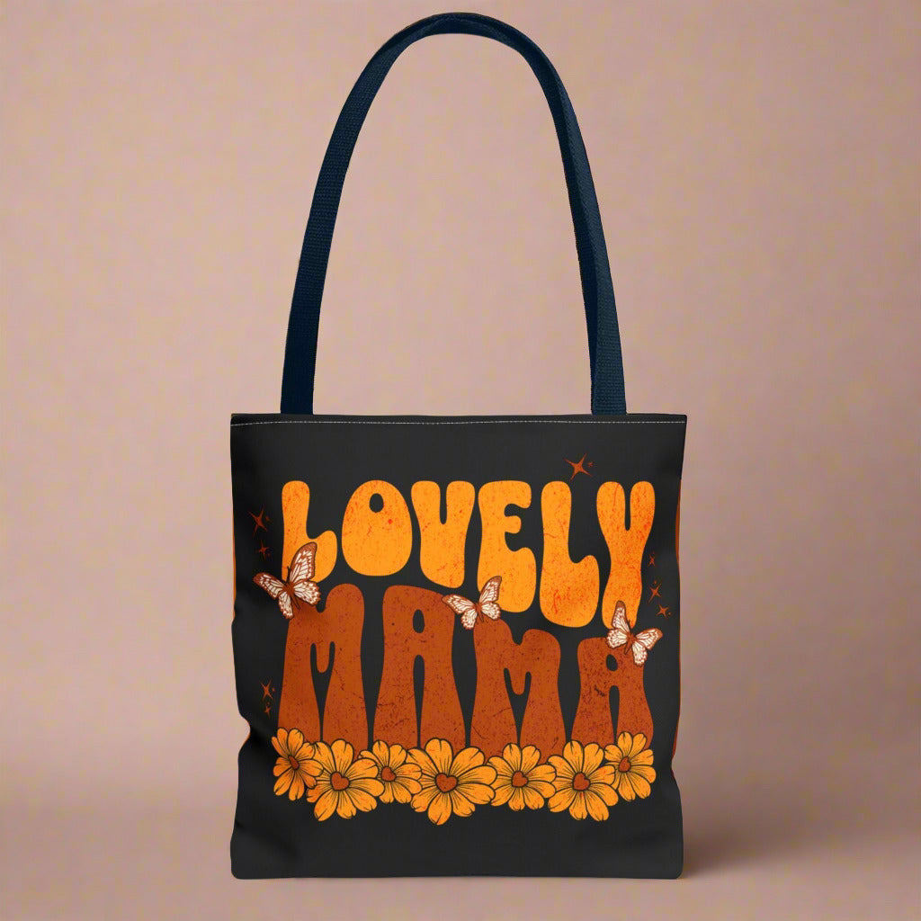 Lovely Mama Tote Bag - Floral Butterflies Design