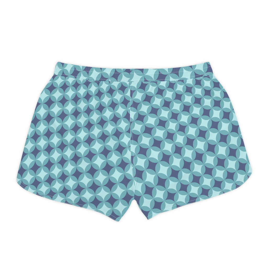 Ocean Bloom Women’s Lounge Shorts-Stylish Swim, Surf & Beach Shorts