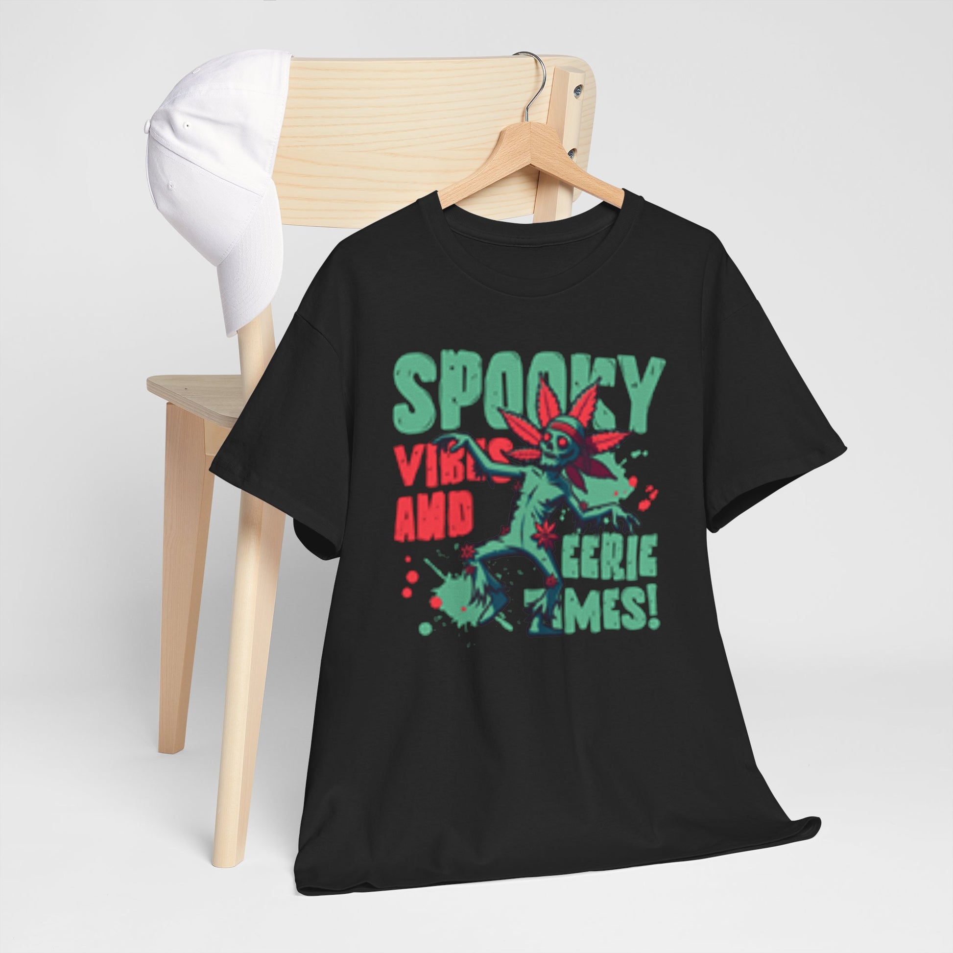 Gothic Style Spooky Vibes Unisex Heavy Cotton Tee
