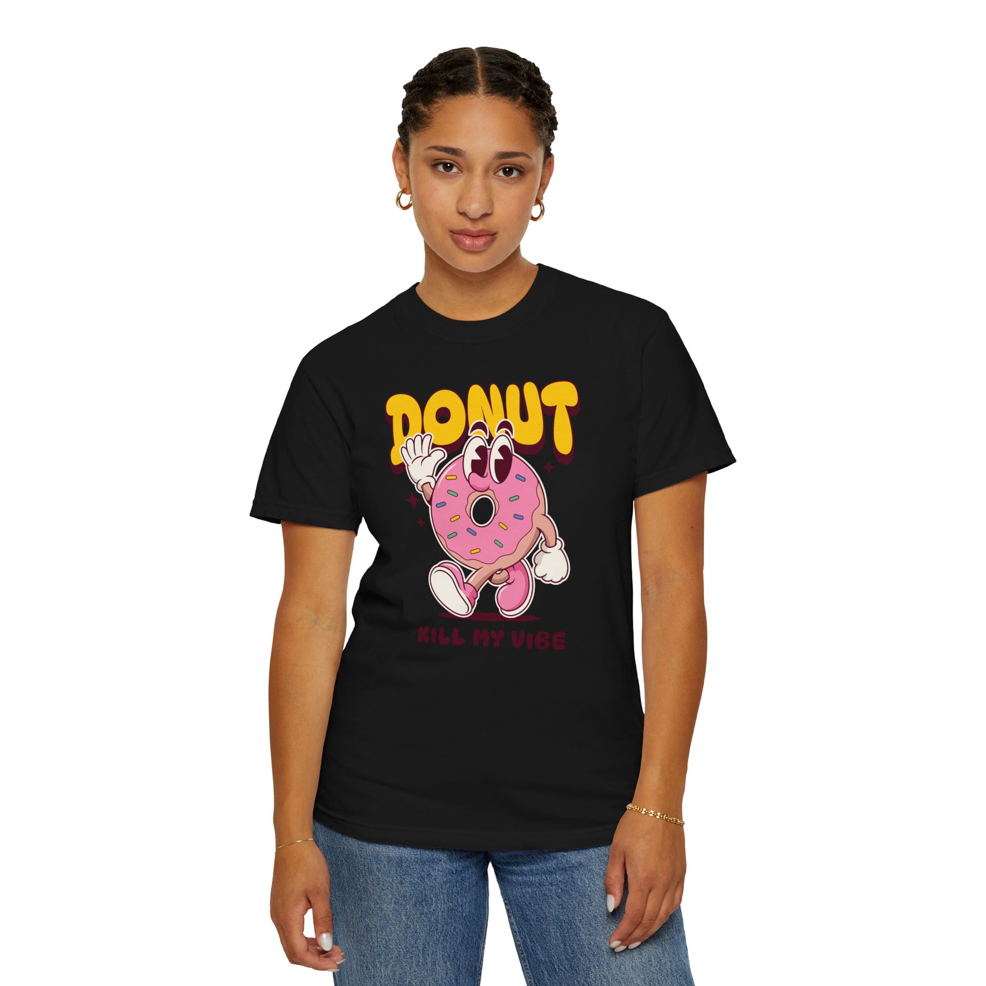 “Donut Kill My Vibe” Unisex Summer Garment-Dyed T-shirt – Sweet Style for National Donut Day!