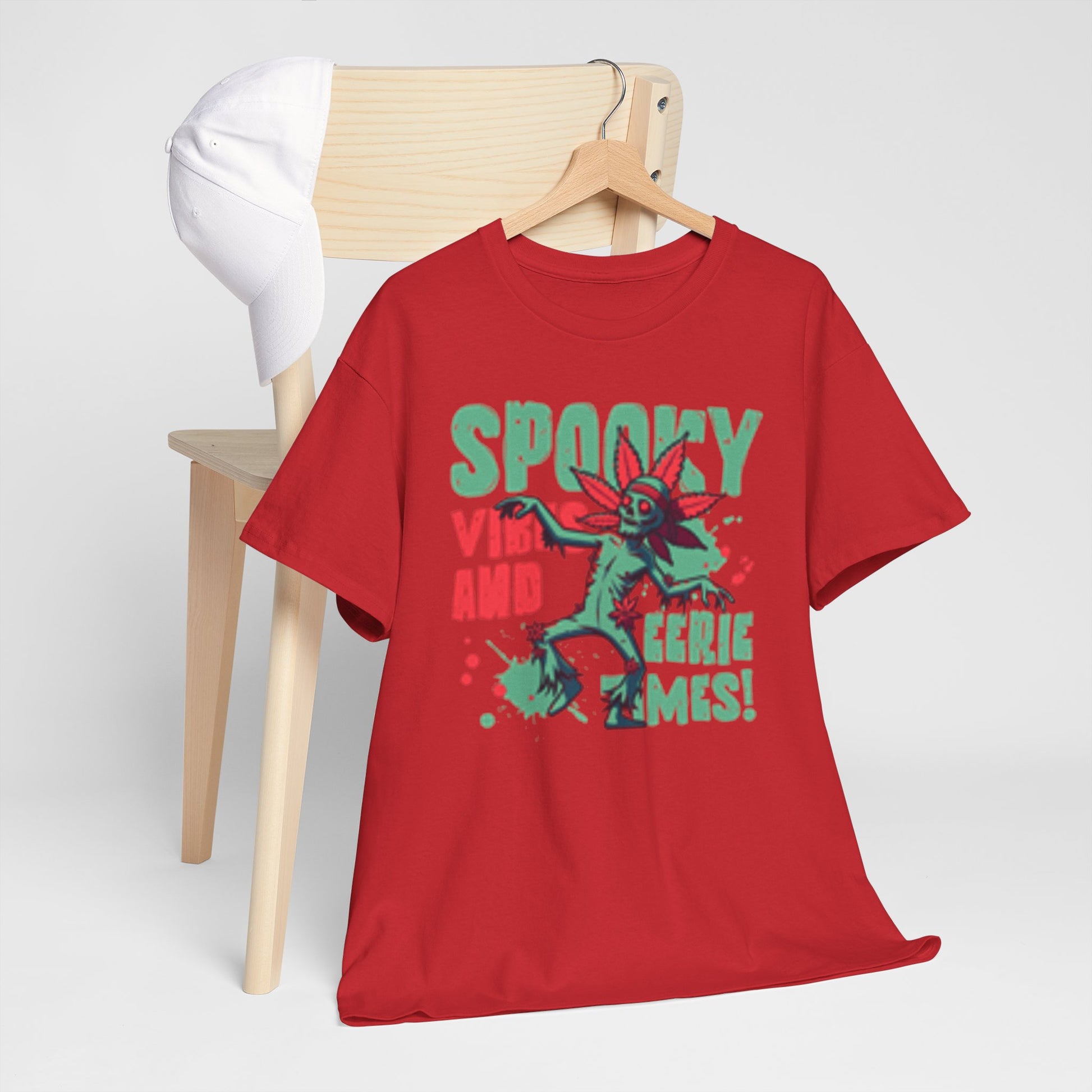 Gothic Style Spooky Vibes Unisex Heavy Cotton Tee