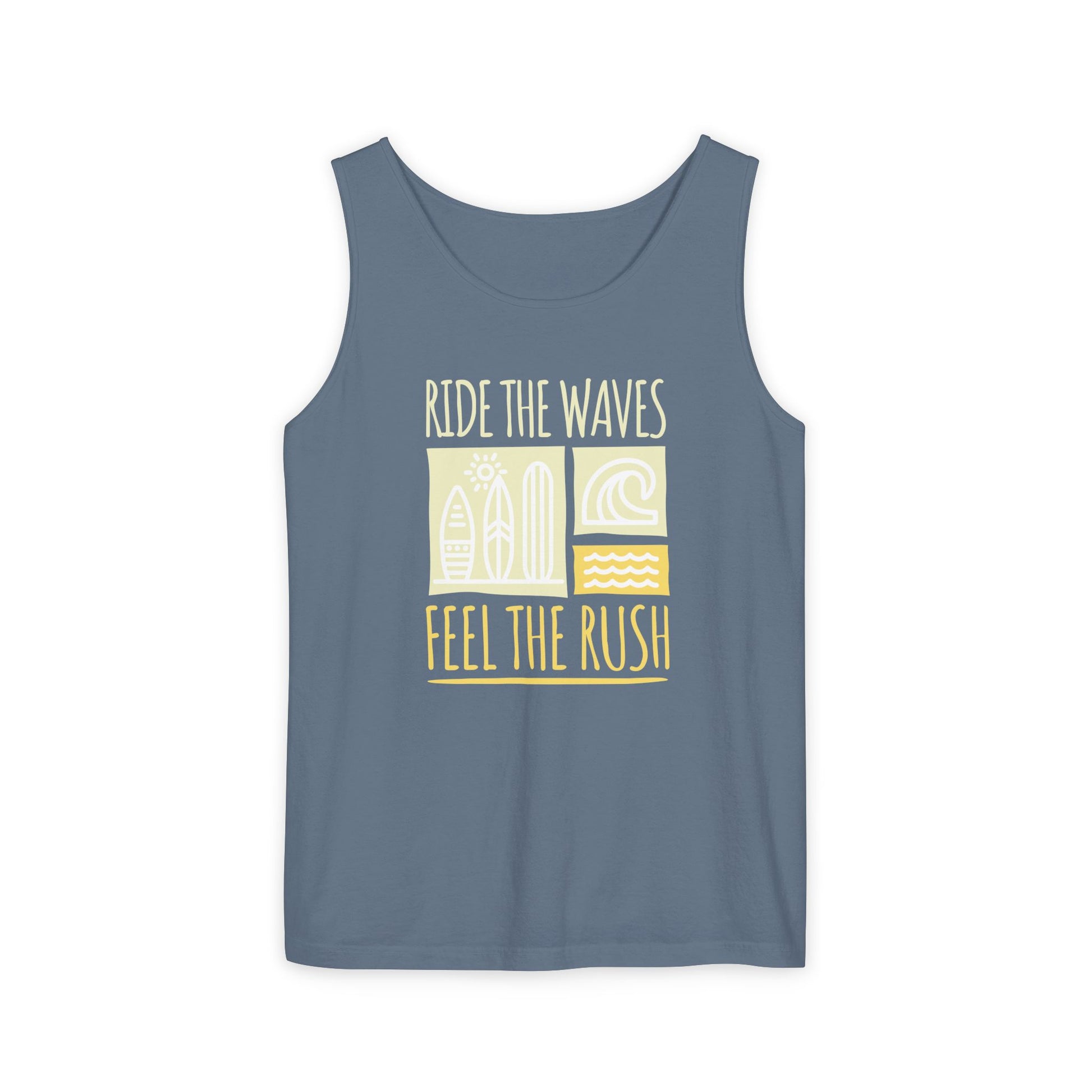 Ride the Waves Unisex Garment-Dyed Tank