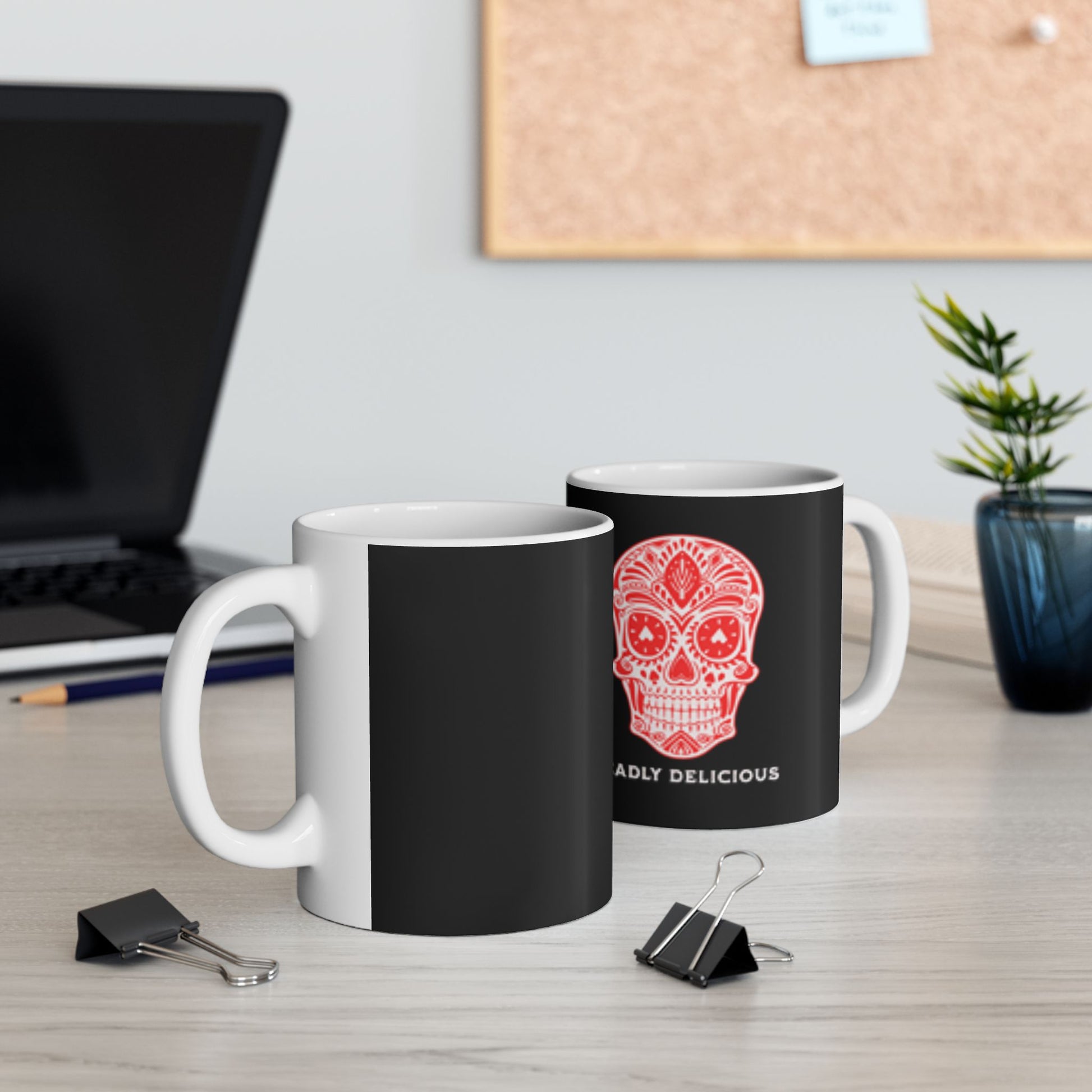 Deadly Delicious Halloween Ceramic Mug, (11oz, 15oz)