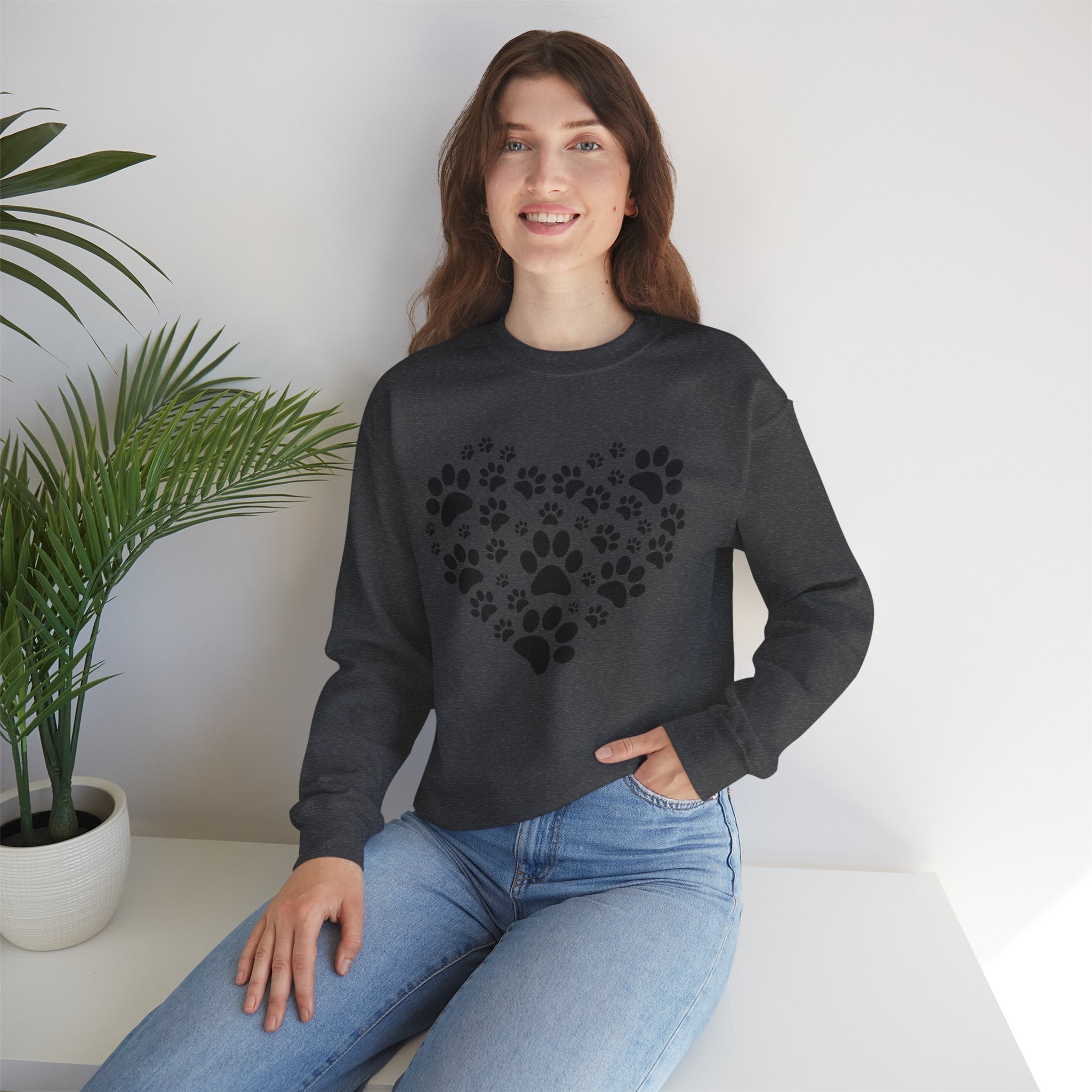 Pawprints & Heartbeats Graphic Sweatshirt – For True Pet Lovers
