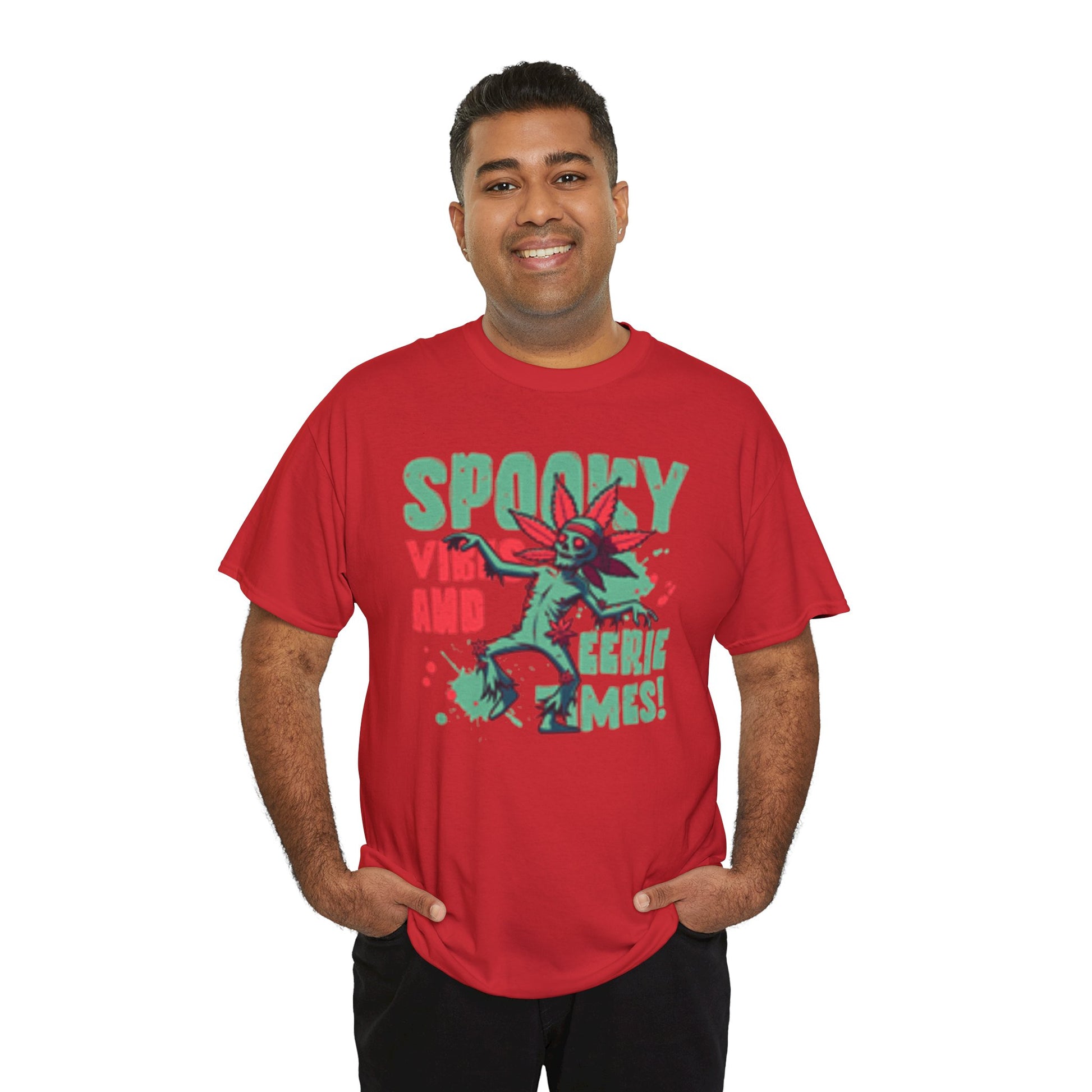 Gothic Style Spooky Vibes Unisex Heavy Cotton Tee