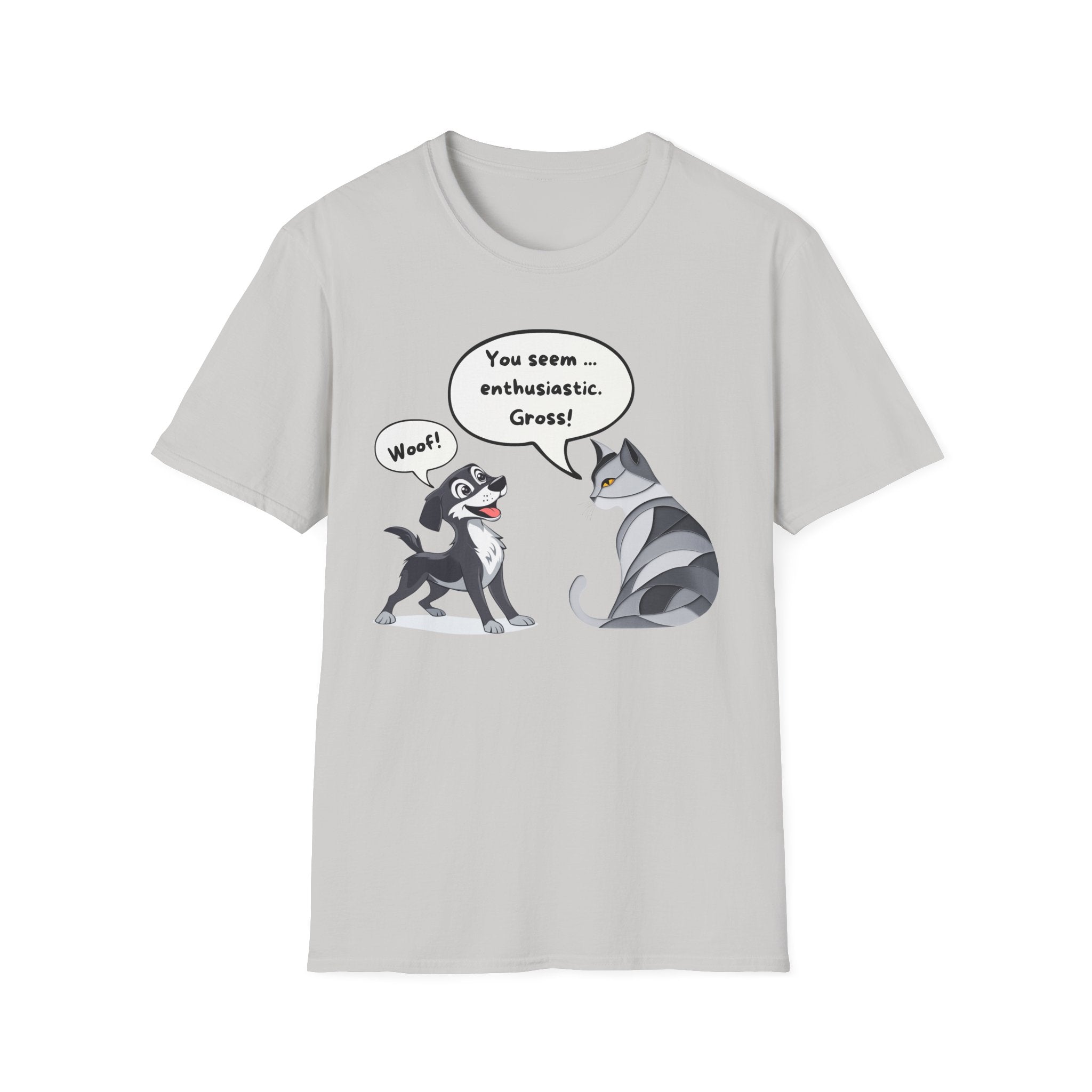 The Ultimate Cat Attitude 😼🚫 Unisex Softstyle T-Shirt - Funny Dog and Cat Graphic Tee