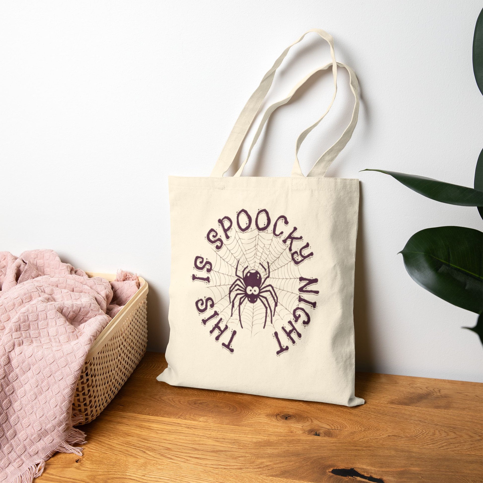 Spooky Night Spider Tote – Web of Treats Awaits
