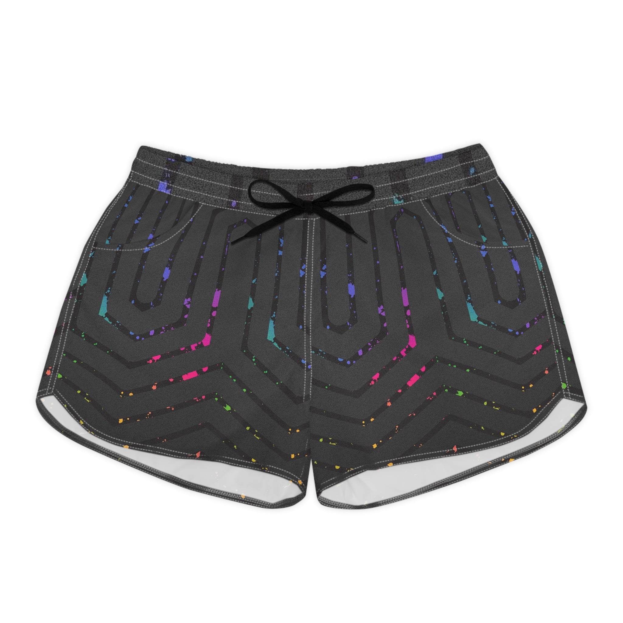 Neon Splash Women’s Board Shorts-Vibrant Surf & Beach Shorts