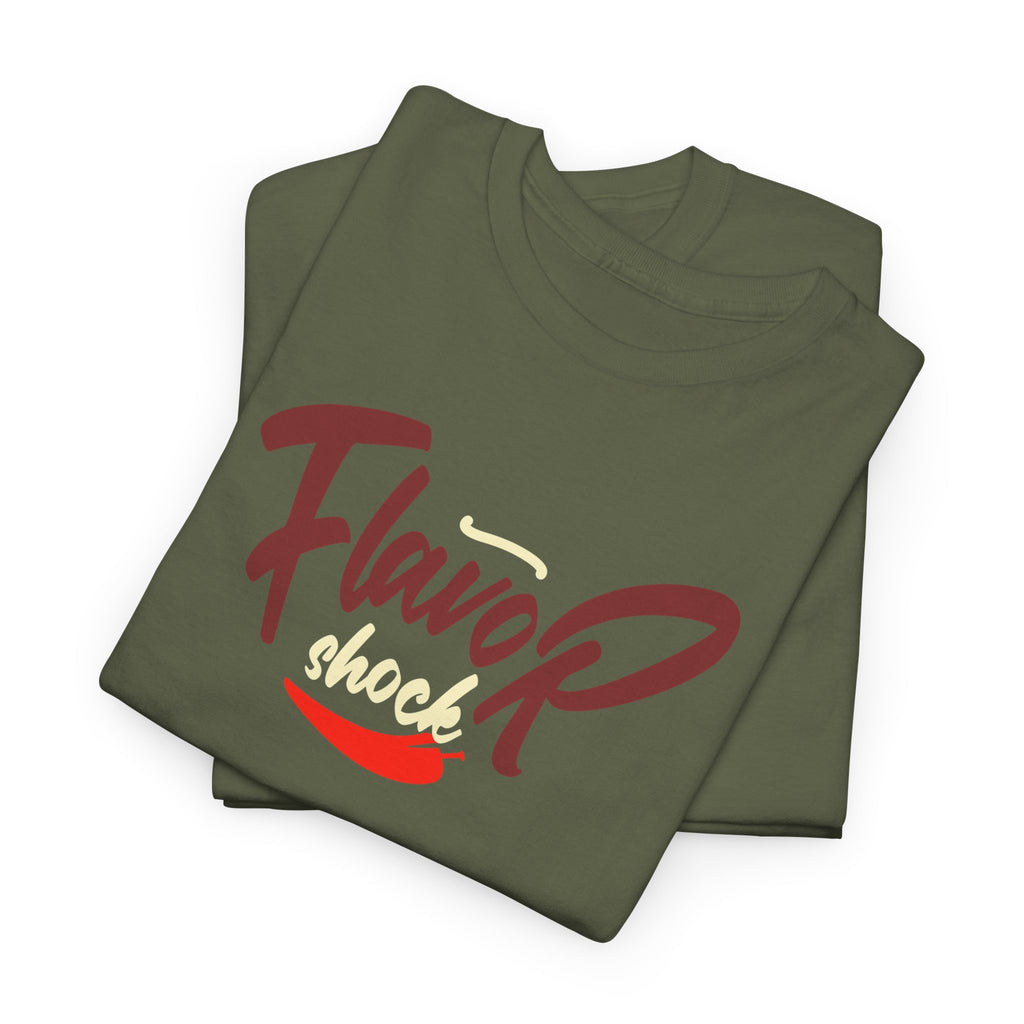 Flavor Shock Champion Unisex Heavy Cotton Tee – Chili Cook-Off Apparel for the Bold & Spicy!