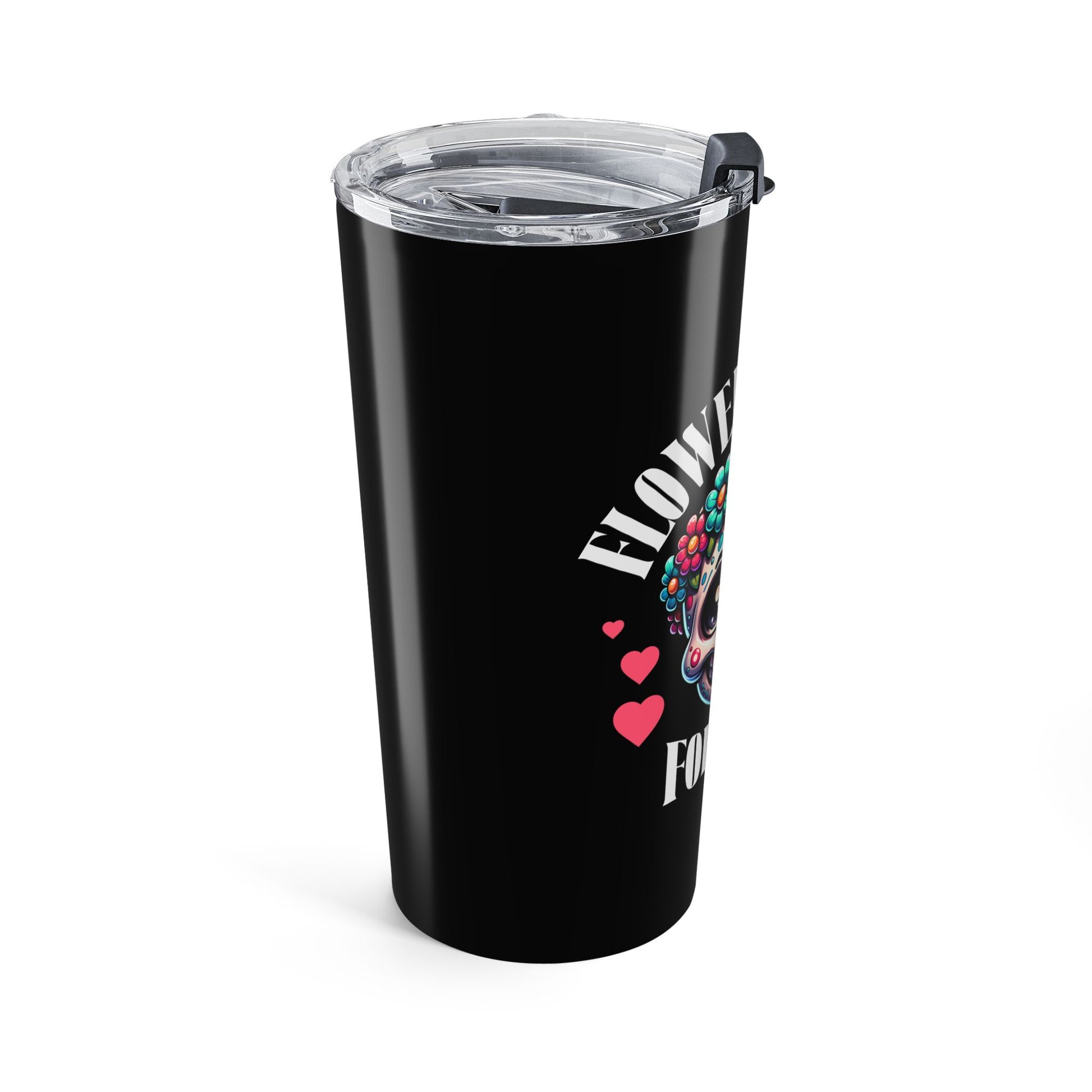 “Flower to the Bone” Halloween Skull 20oz Stainless Steel Tumbler