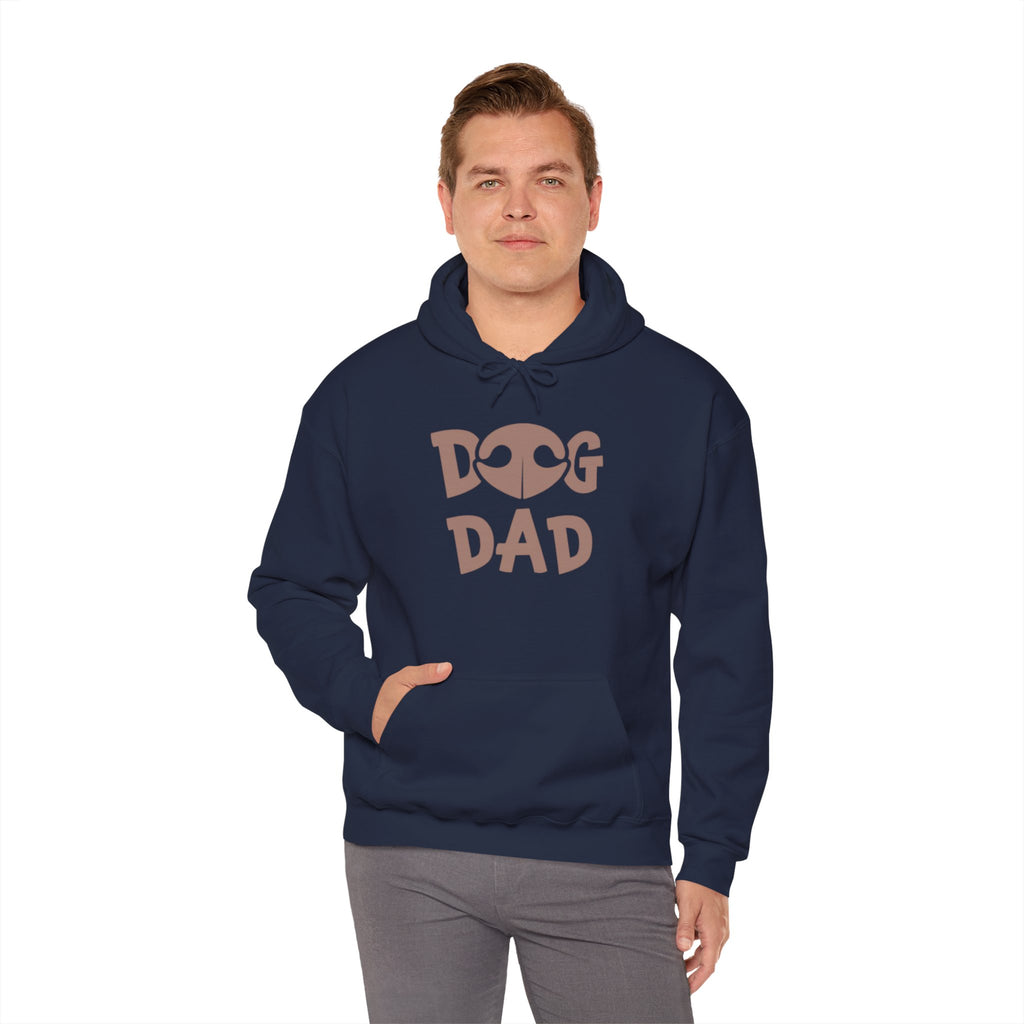 Dog Dad Hoodie — Cute Retro Paw Print Sweatshirt for Dog Lovers