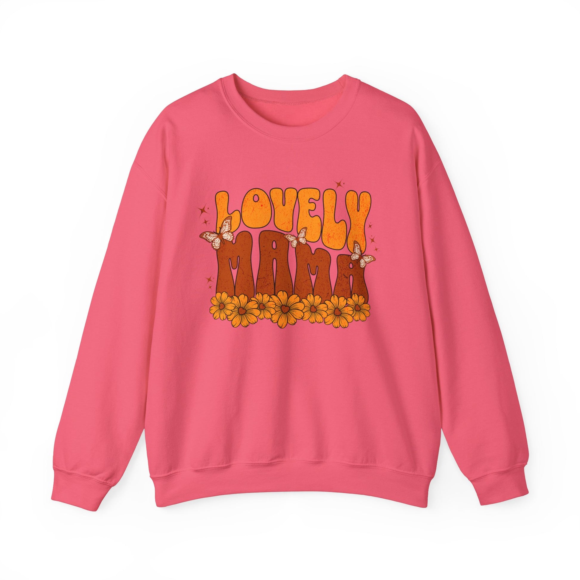 Lovely Mama Floral Crewneck Sweatshirt - Unisex Heavy Blend