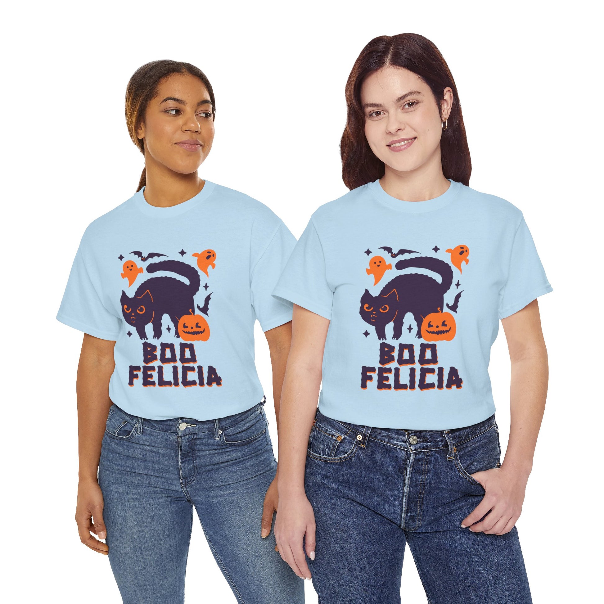 Boo Felicia Design Halloween Cat Tee