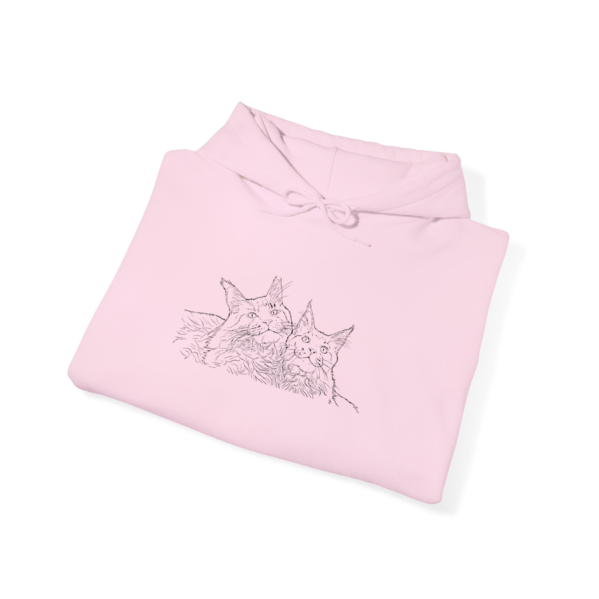Triple Cat Chaos Hoodie – Custom Embroidered Cozy Fit