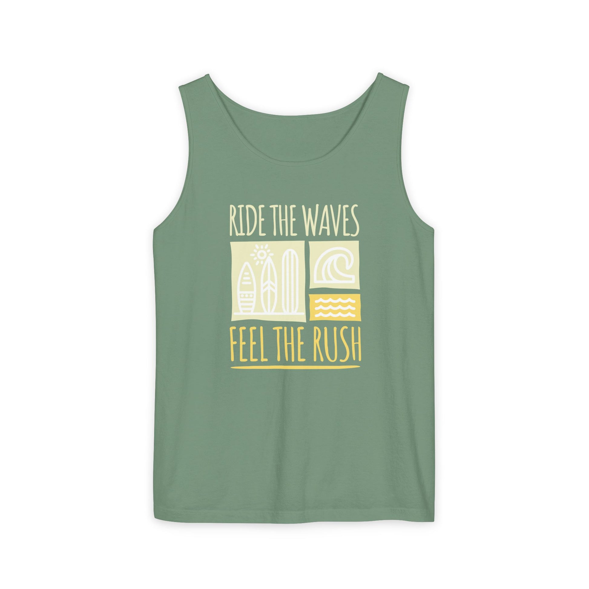 Ride the Waves Unisex Garment-Dyed Tank