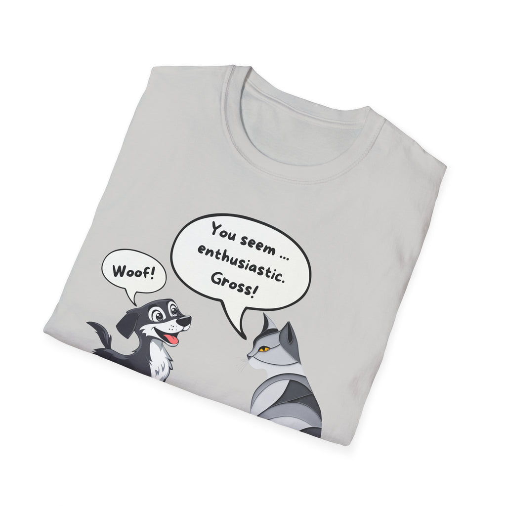 The Ultimate Cat Attitude 😼🚫 Unisex Softstyle T-Shirt - Funny Dog and Cat Graphic Tee