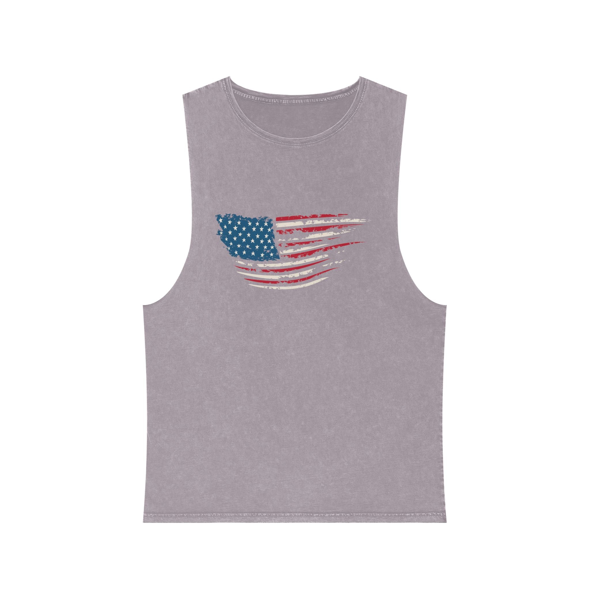 “Stars, Stripes & Sleeveless Vibes” – USA Flag Tank Top for 4th of July Fireworks & Freedom