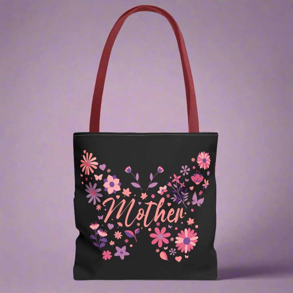 Floral Butterfly Tote Bag for Mothers - Perfect Gift for Mother's Day