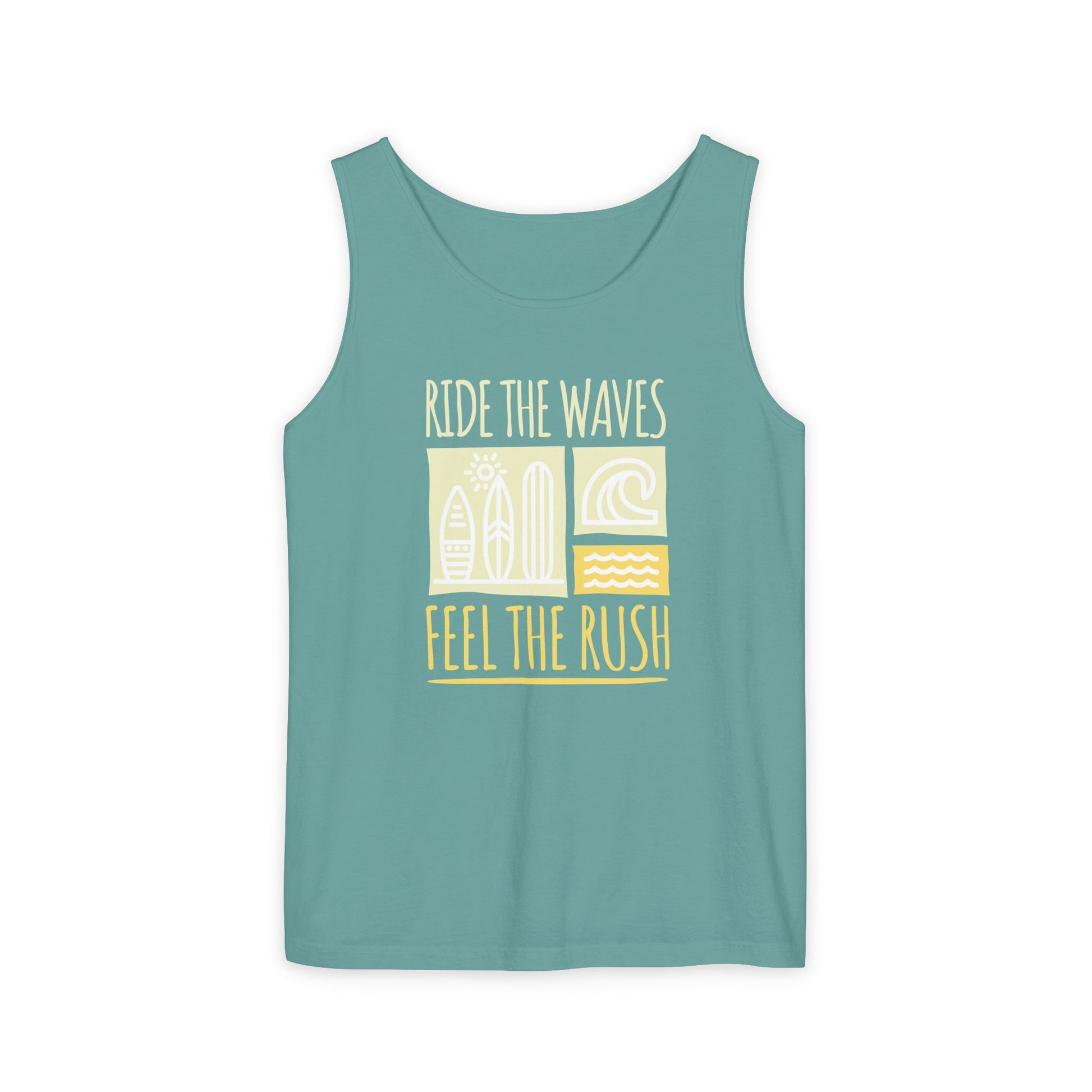 Ride the Waves Unisex Garment-Dyed Tank
