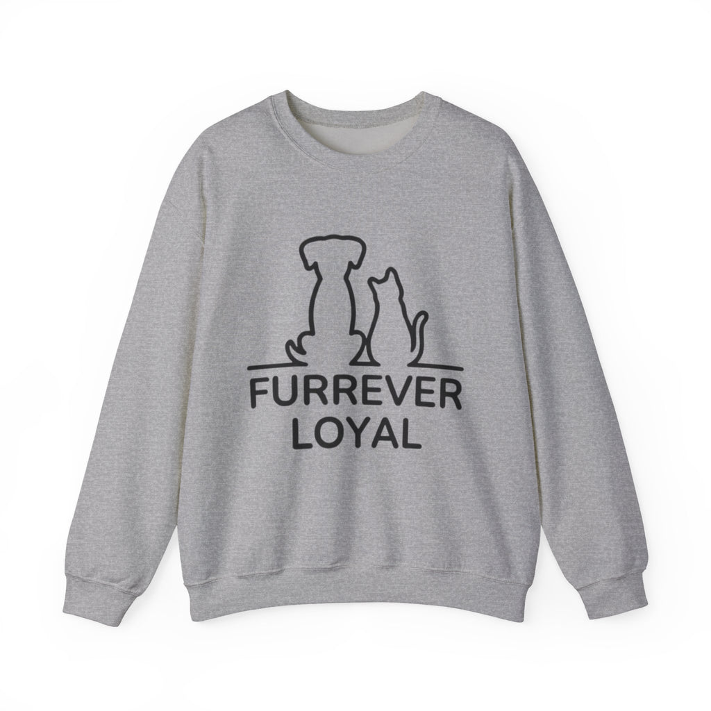 “Furrever Loyal” Cute Graphic Sweatshirt – For Dog & Cat Lovers