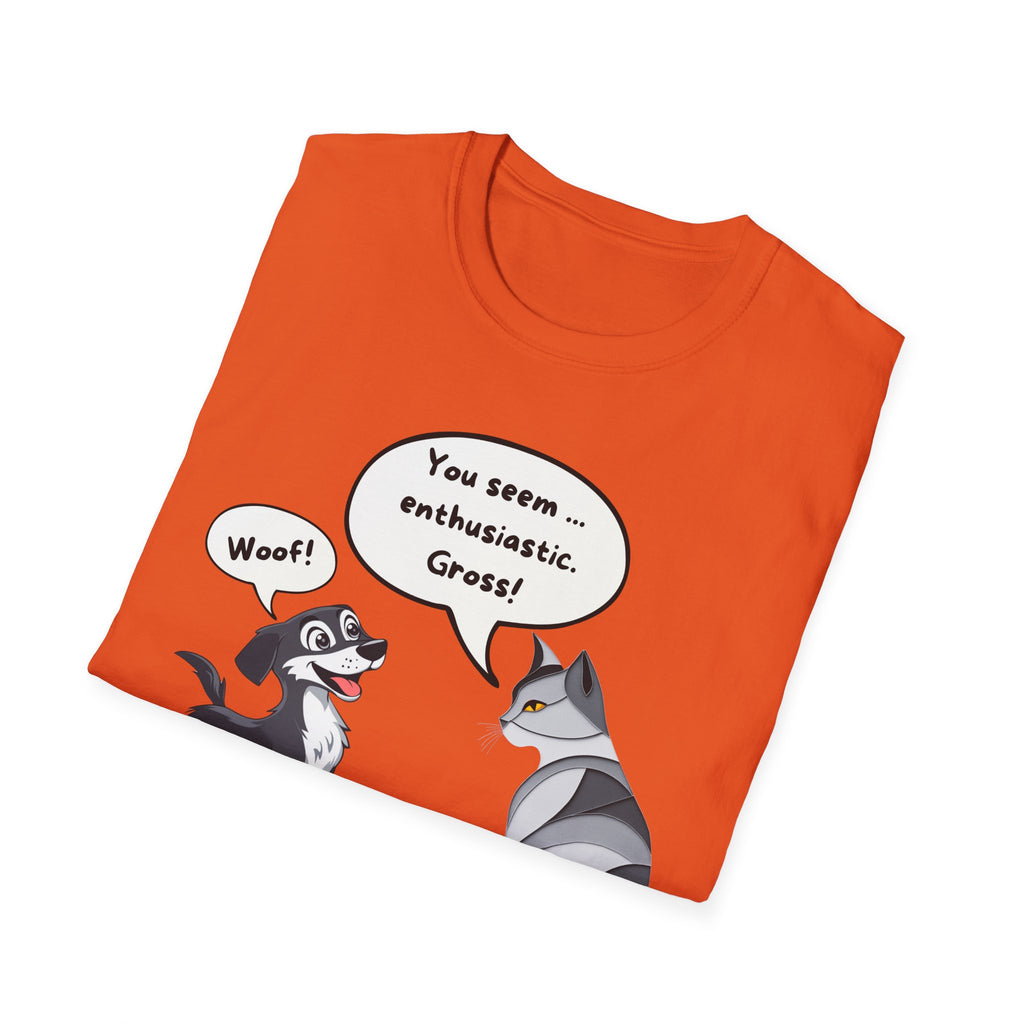 The Ultimate Cat Attitude 😼🚫 Unisex Softstyle T-Shirt - Funny Dog and Cat Graphic Tee